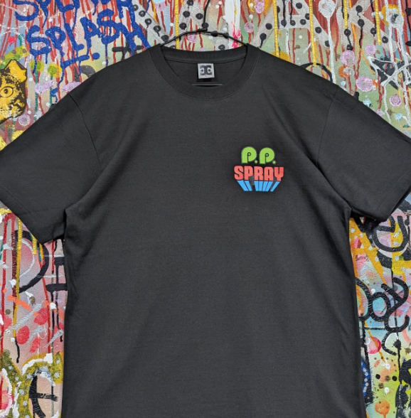 NOE246 PP Spray Tee 背後大圖 深灰