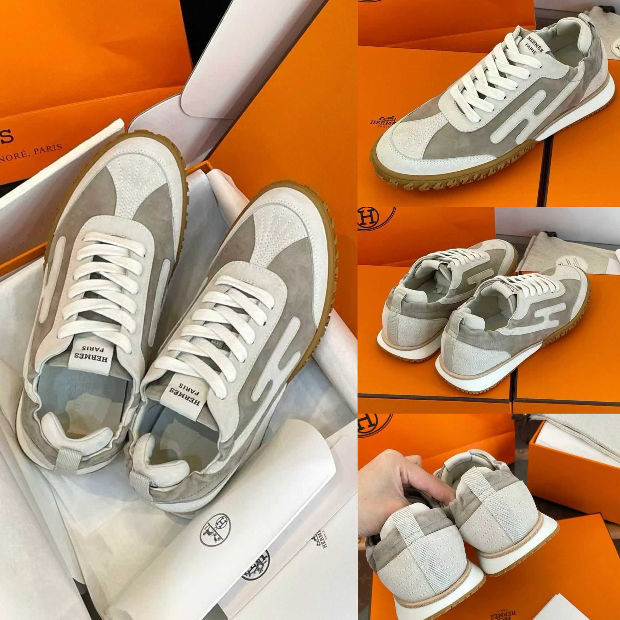H E R M E S Jet sneaker增高休閒鞋