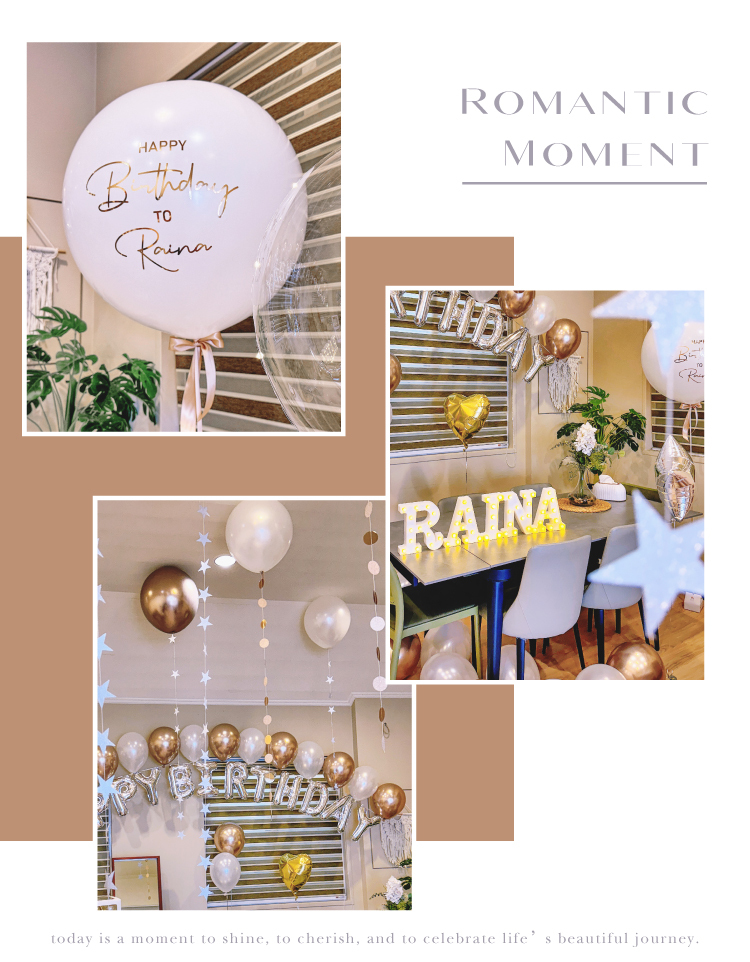 【民宿】生日驚喜．凝海辰居．香檳金色系