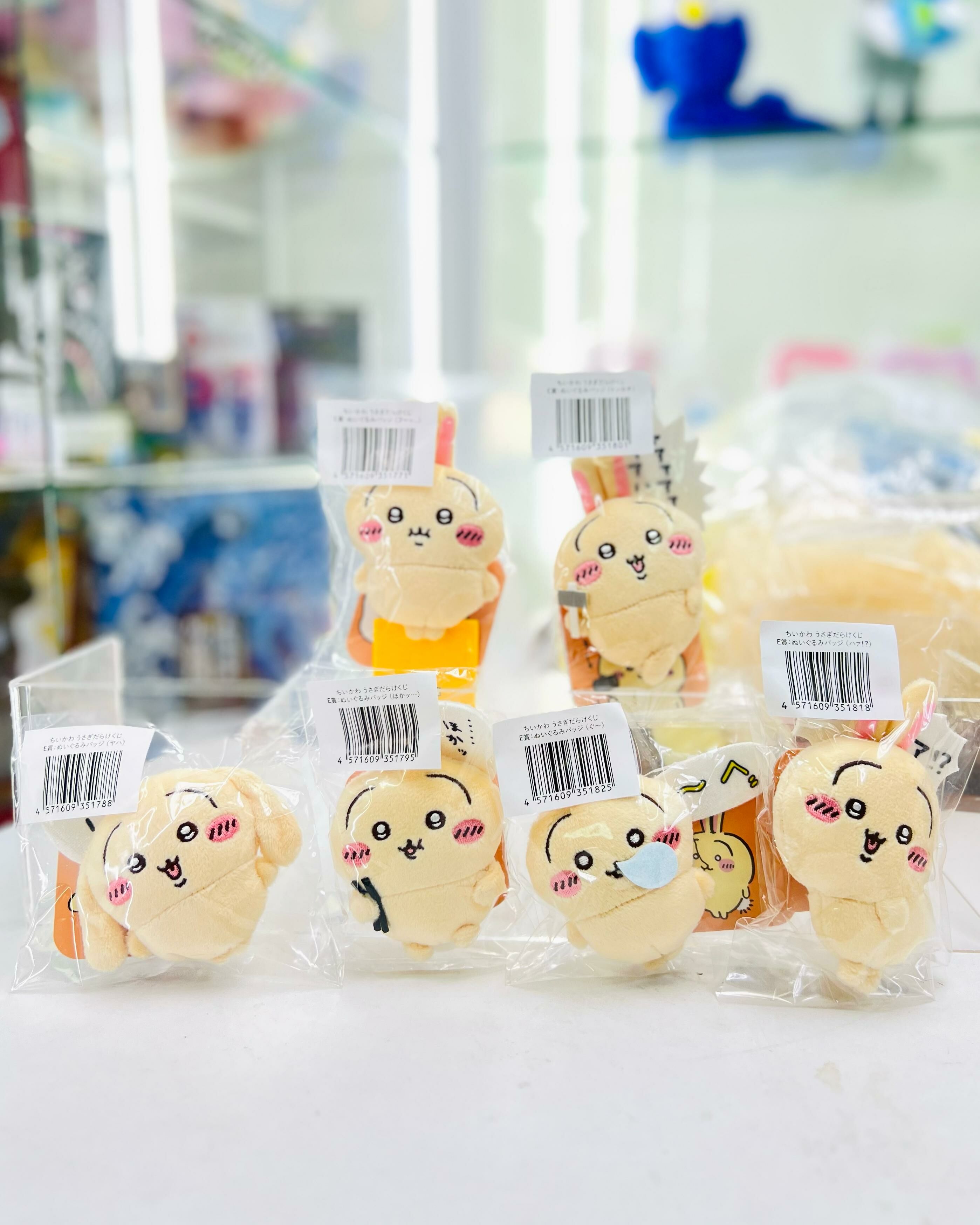 E賞-日本Chiikawa Usagi 小兔兔一番賞-E賞（毛絨徽章）