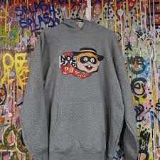 NOE 漢堡神偷 帽T 鐵灰