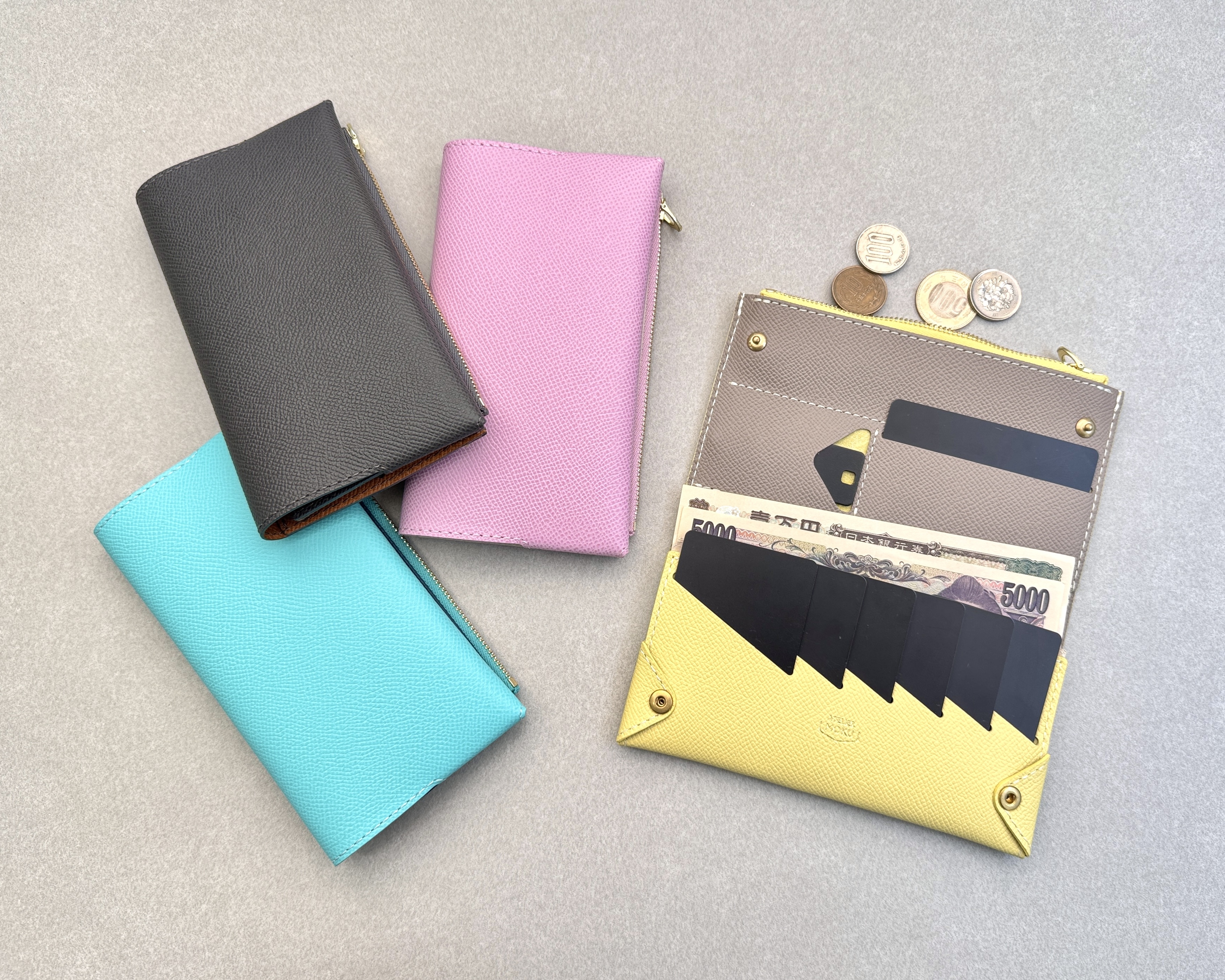 [ATELIER MOKU] 小而薄的長皮夾 | UNO ver.2 Plus Veau Epsom