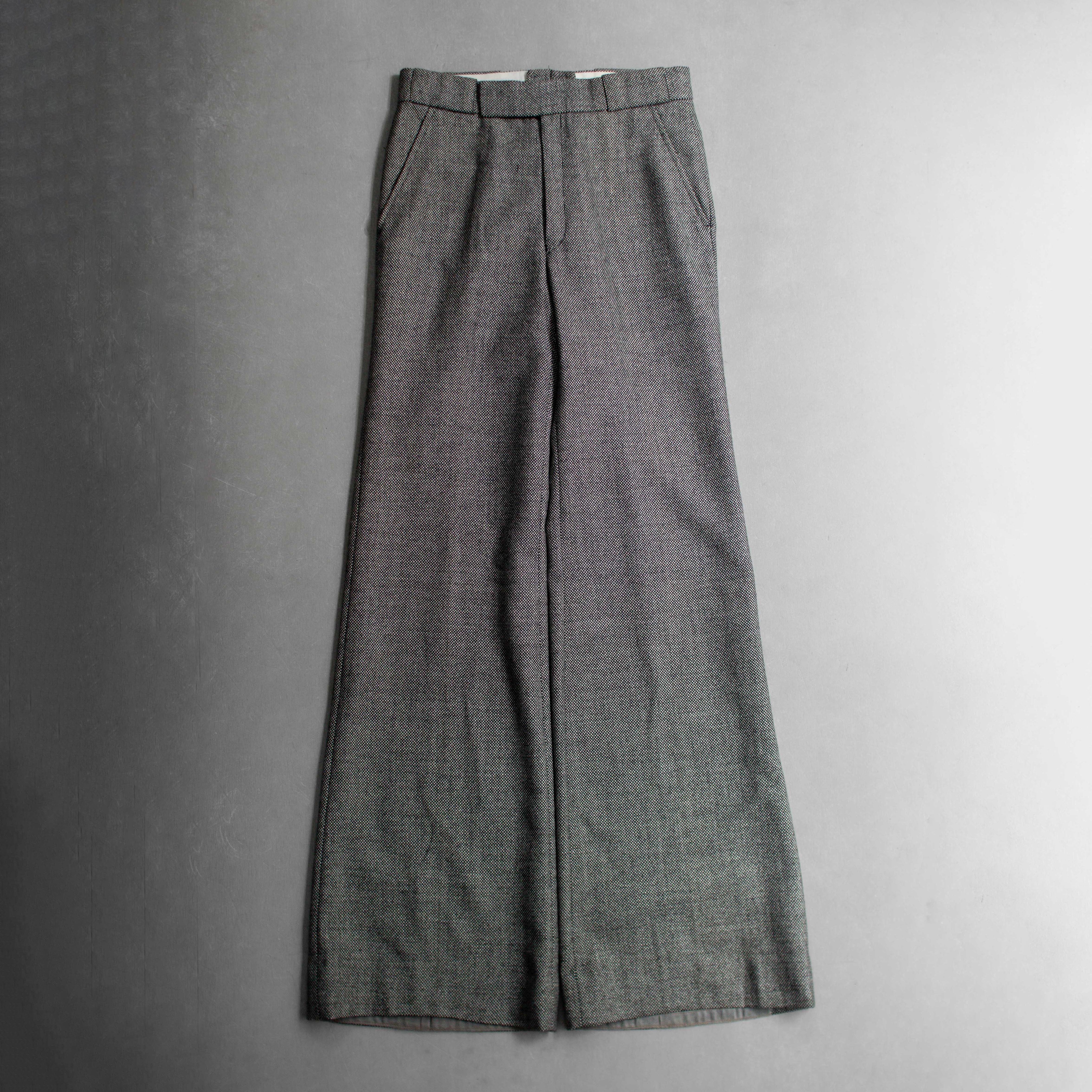 70-80S WOMENS FLARE PANTS 女裝 毛呢 寬版 靴型 喇叭褲