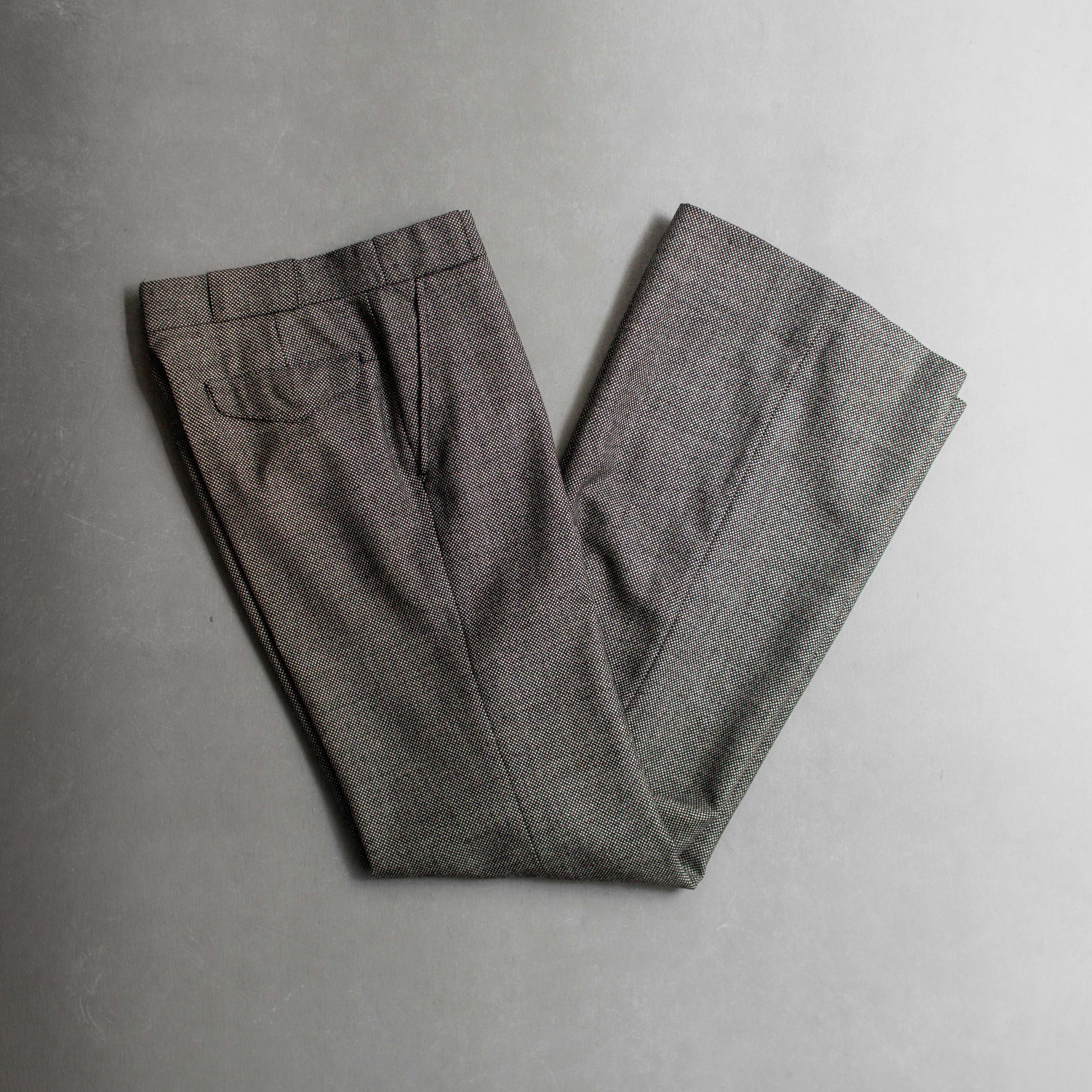 70-80S WOMENS FLARE PANTS 女裝 毛呢 寬版 靴型 喇叭褲