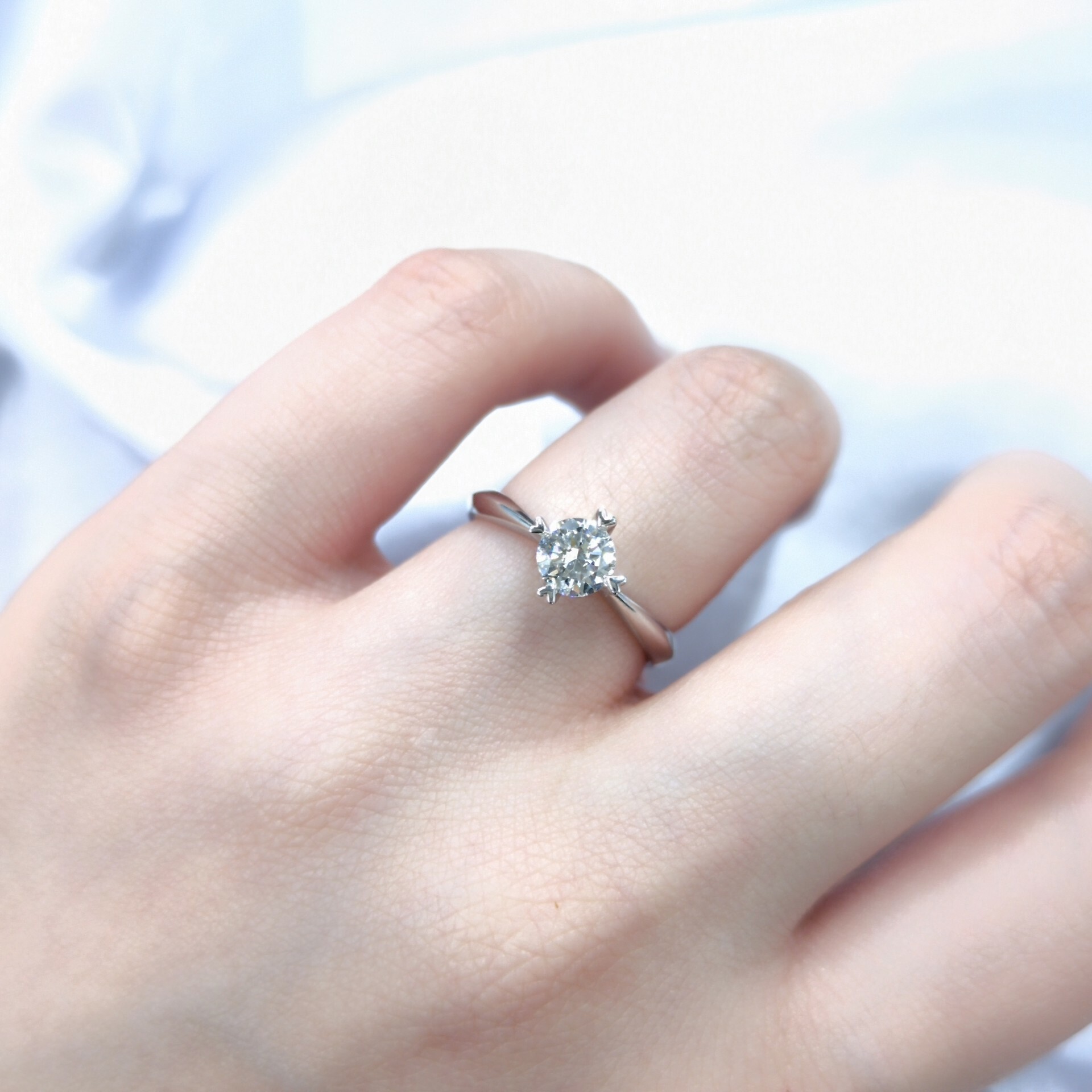 18K White Gold 0.50ct Diamond Ring