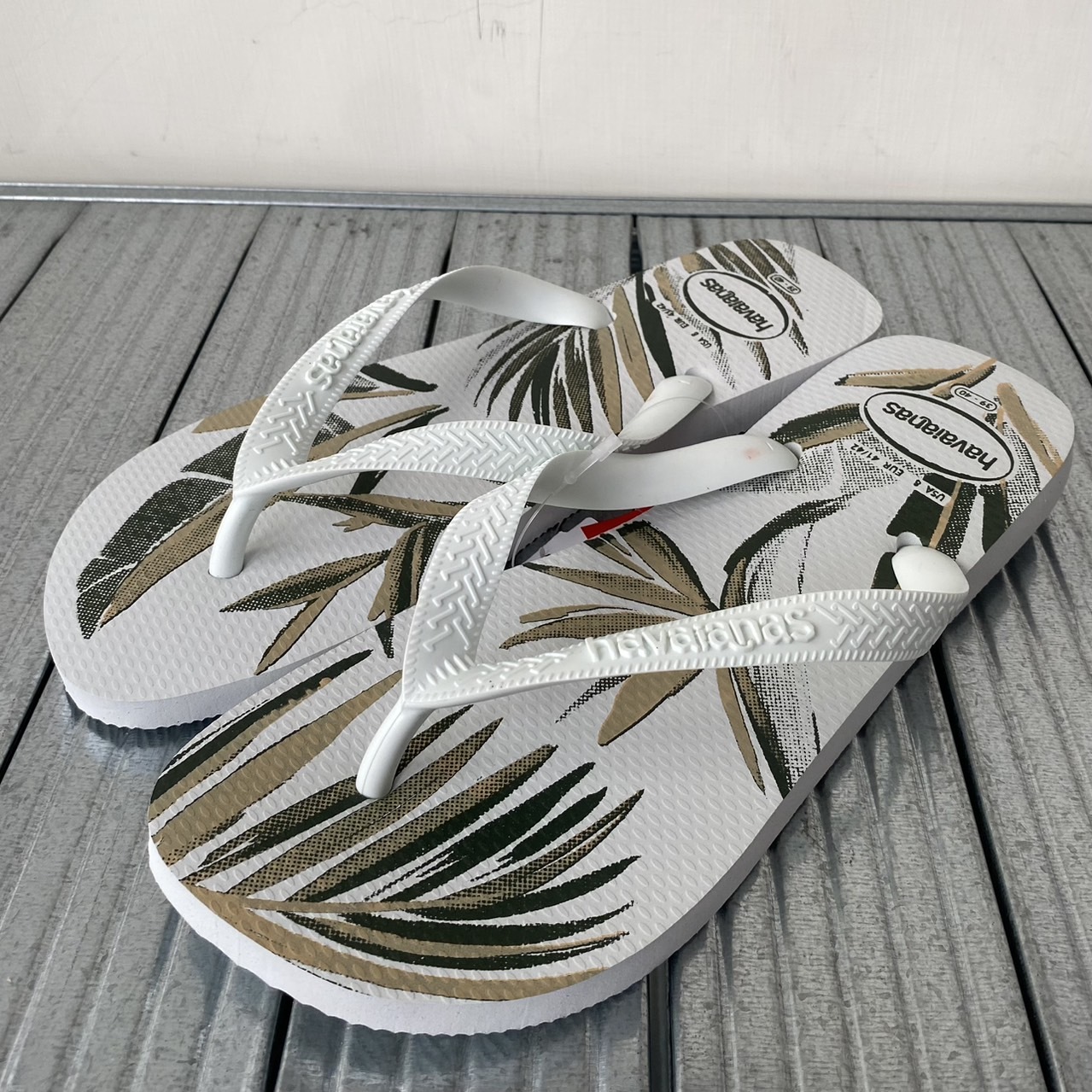 Havaianas 哈瓦仕 拖鞋 男女鞋 海灘 椰子樹 白 Aloha 4111355-7153U