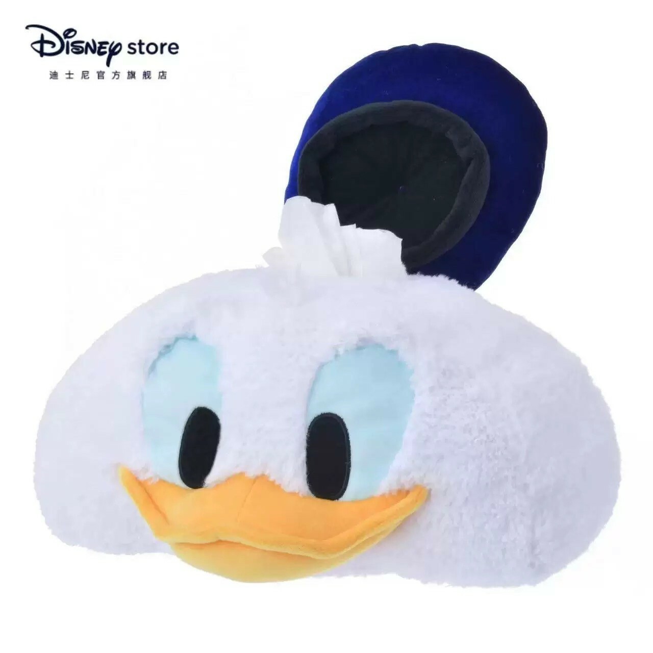 (限時特價) 唐老鴨 Donald 絨毛大頭 造型 面紙套 -上海迪士尼商店