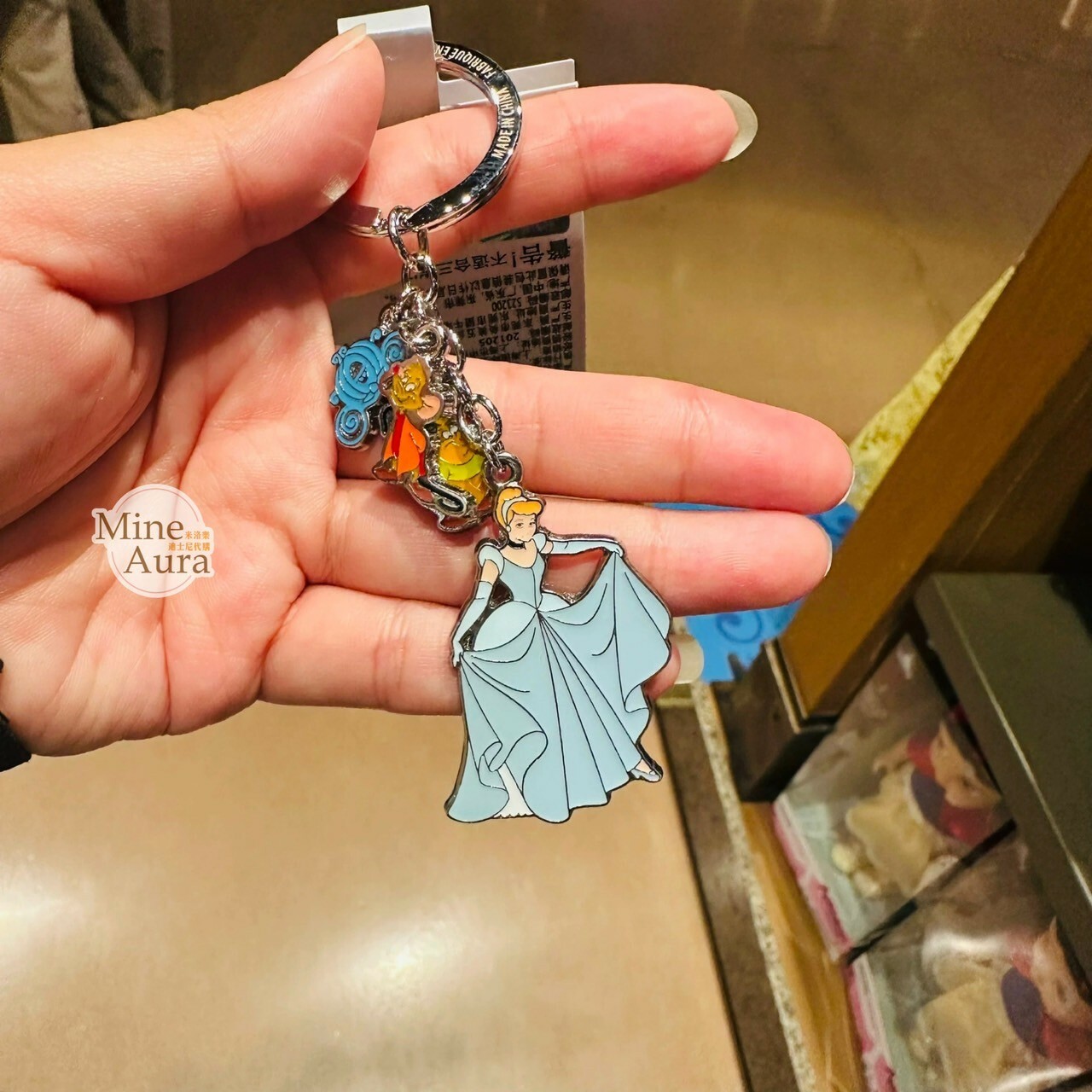 仙杜瑞拉 Cinderella 南瓜馬車 造型 鑰匙圈 吊飾 仙履奇緣 -上海迪士尼樂園