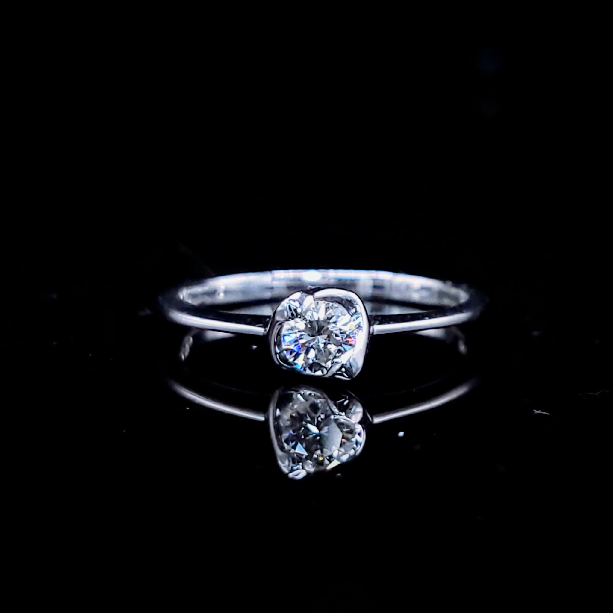 18K White Gold 0.20ct Diamond Ring