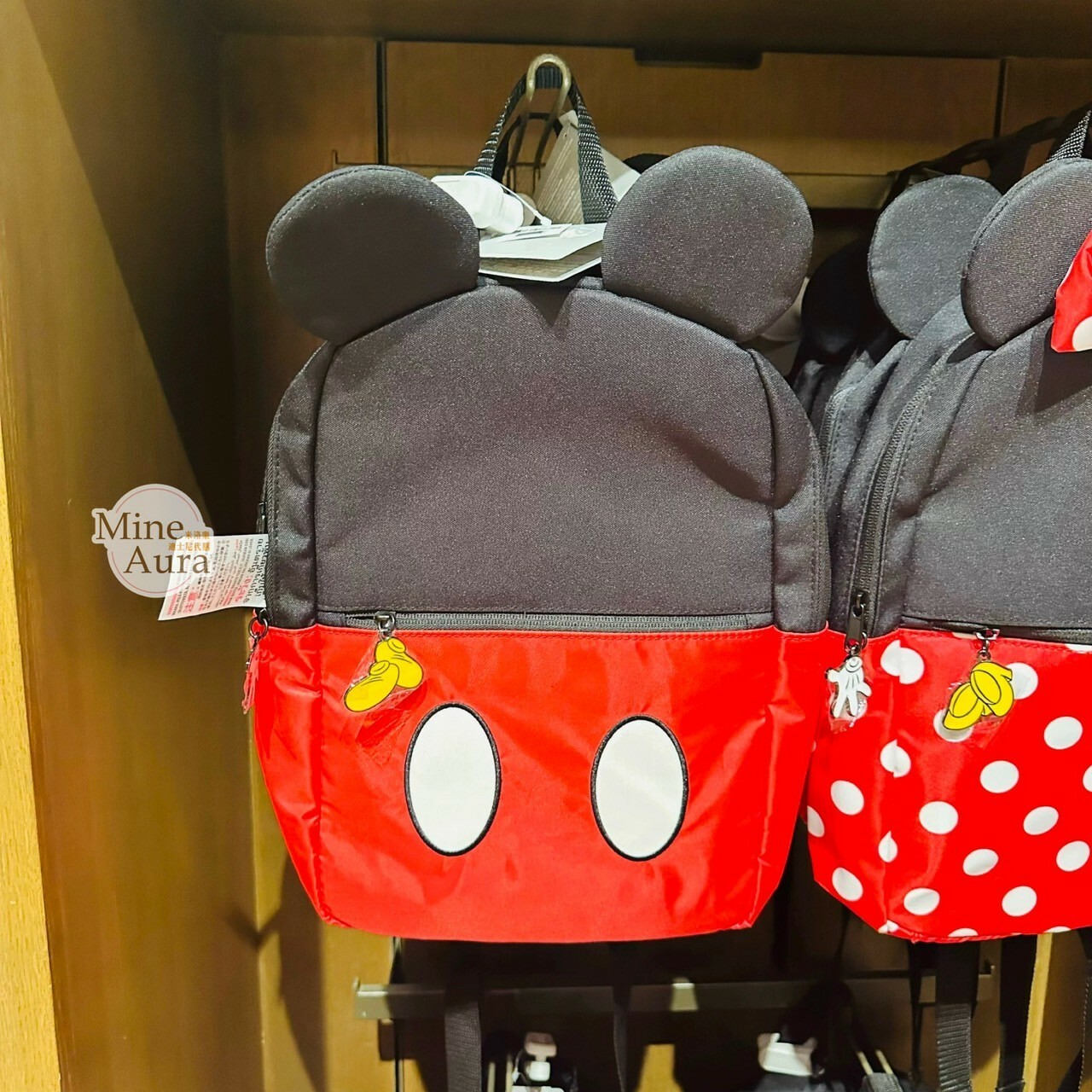 米奇 Mickey 經典配色 立體耳朵 造型 後背包 -上海迪士尼樂園