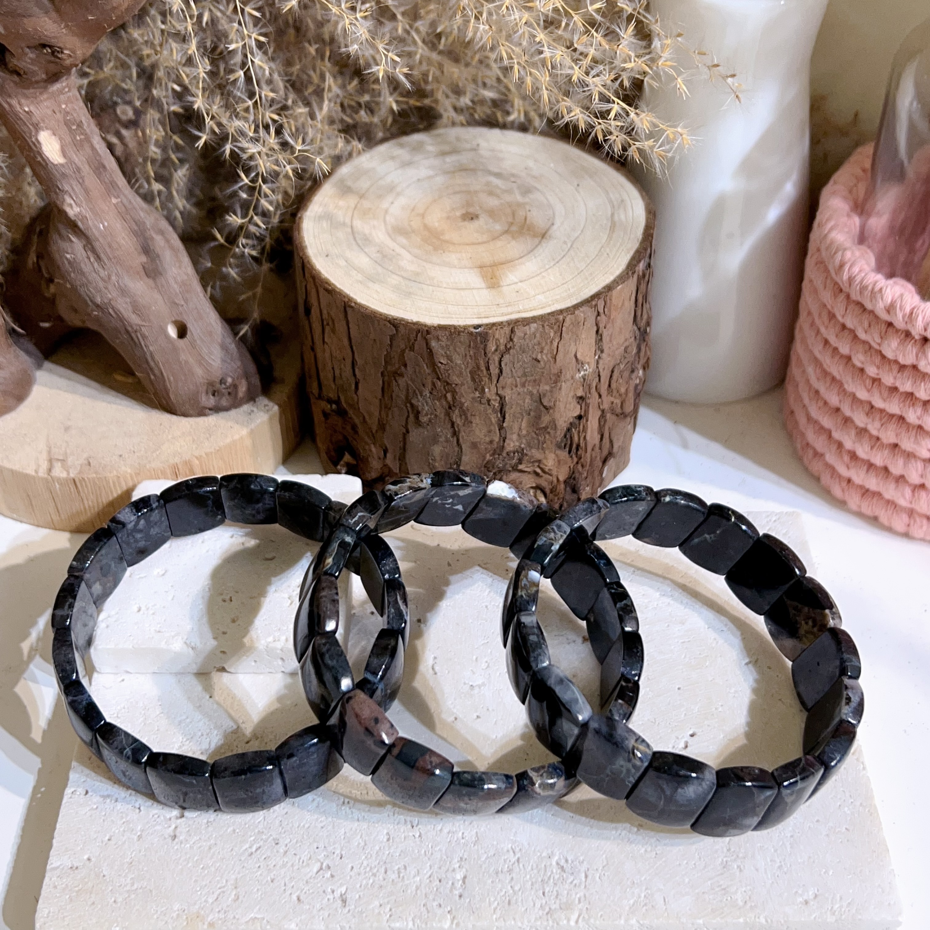 黑髮共生彼得石手排 15+mm