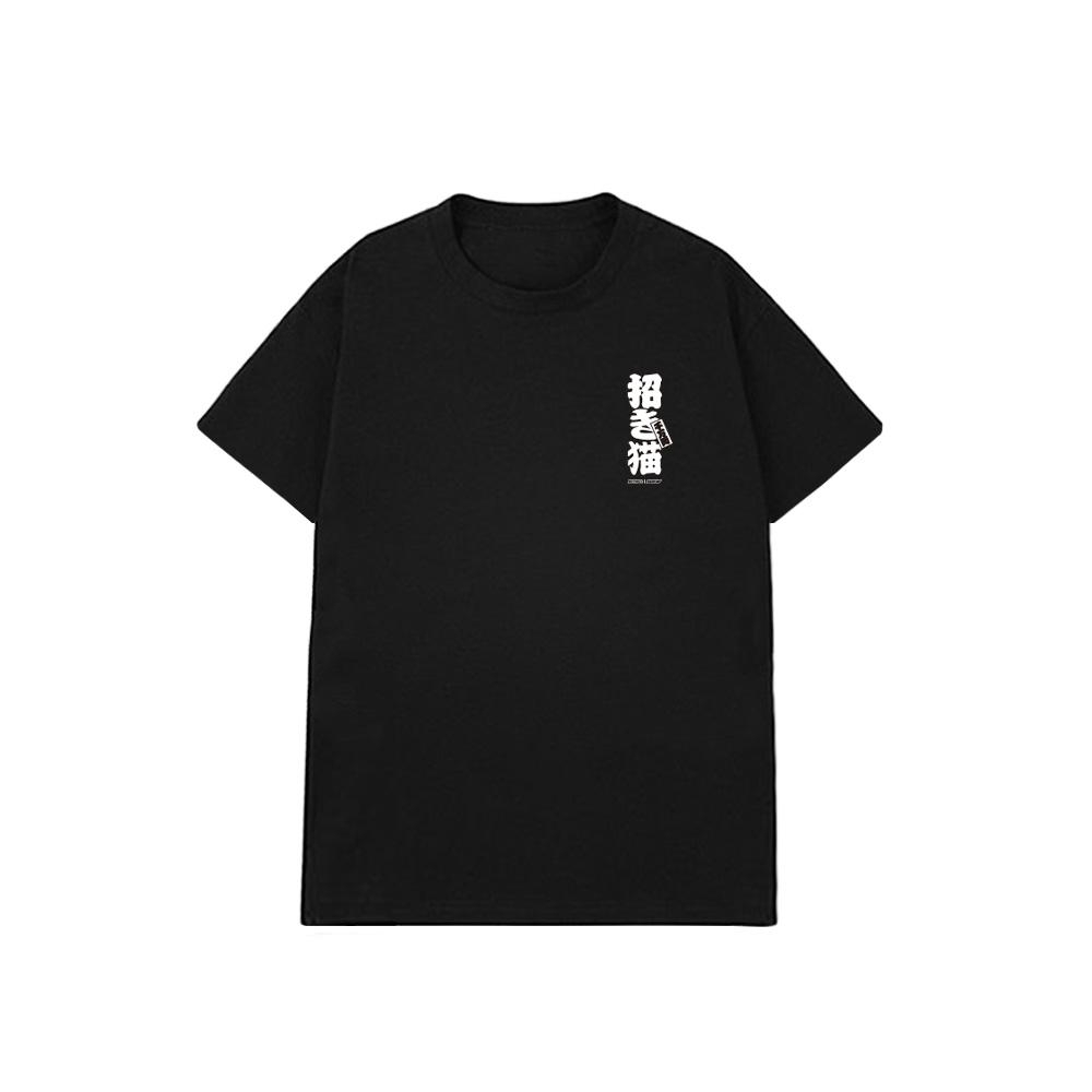 XCTRL x SGT6爆改招財貓短T-黑