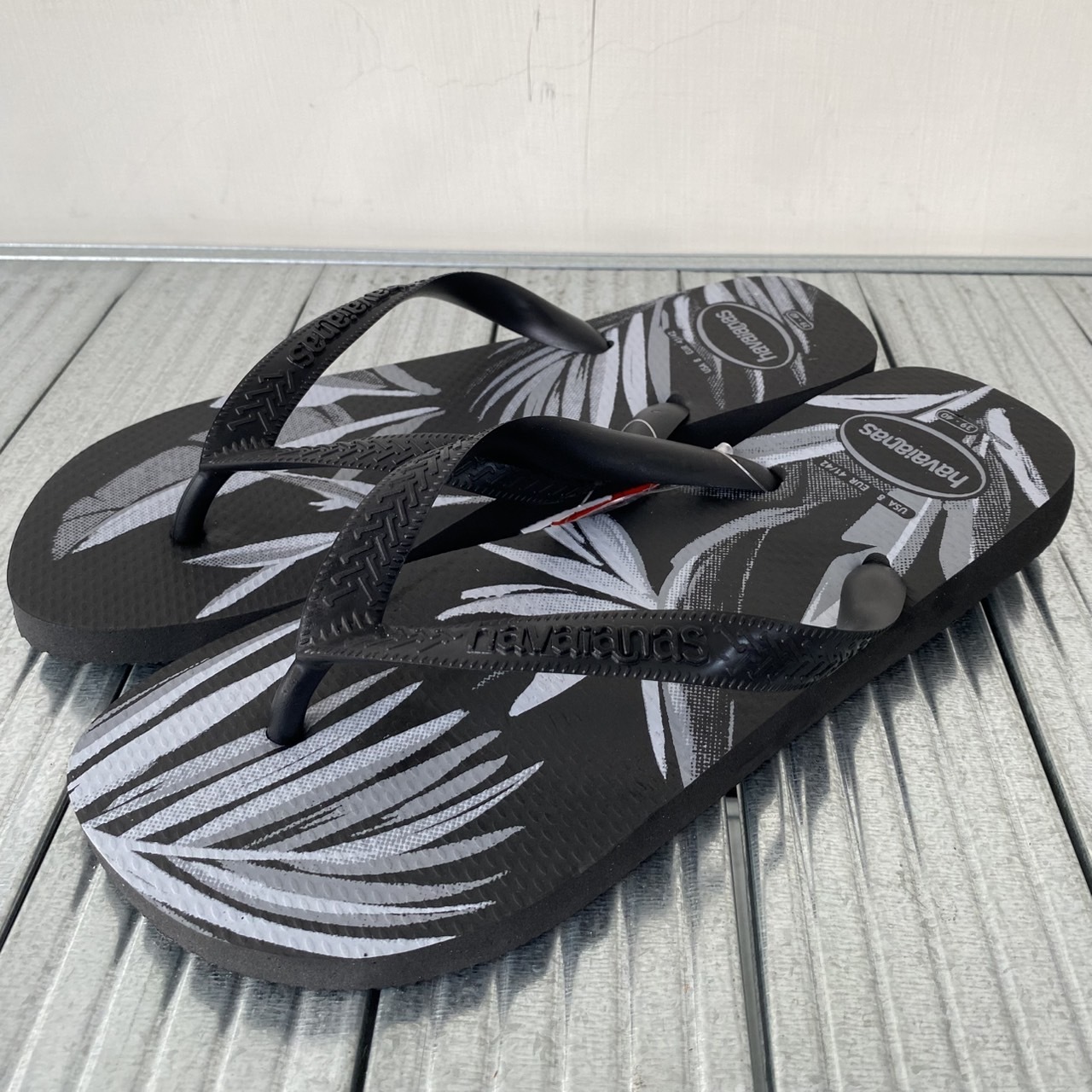 Havaianas 哈瓦仕 拖鞋  男女鞋 海灘 椰子樹 黑 Aloha 4111355-1103U