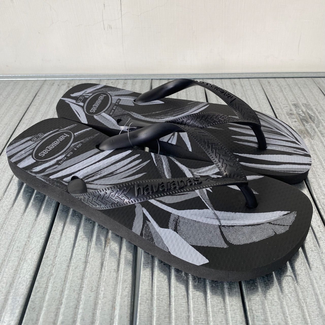 Havaianas 哈瓦仕 拖鞋  男女鞋 海灘 椰子樹 黑 Aloha 4111355-1103U