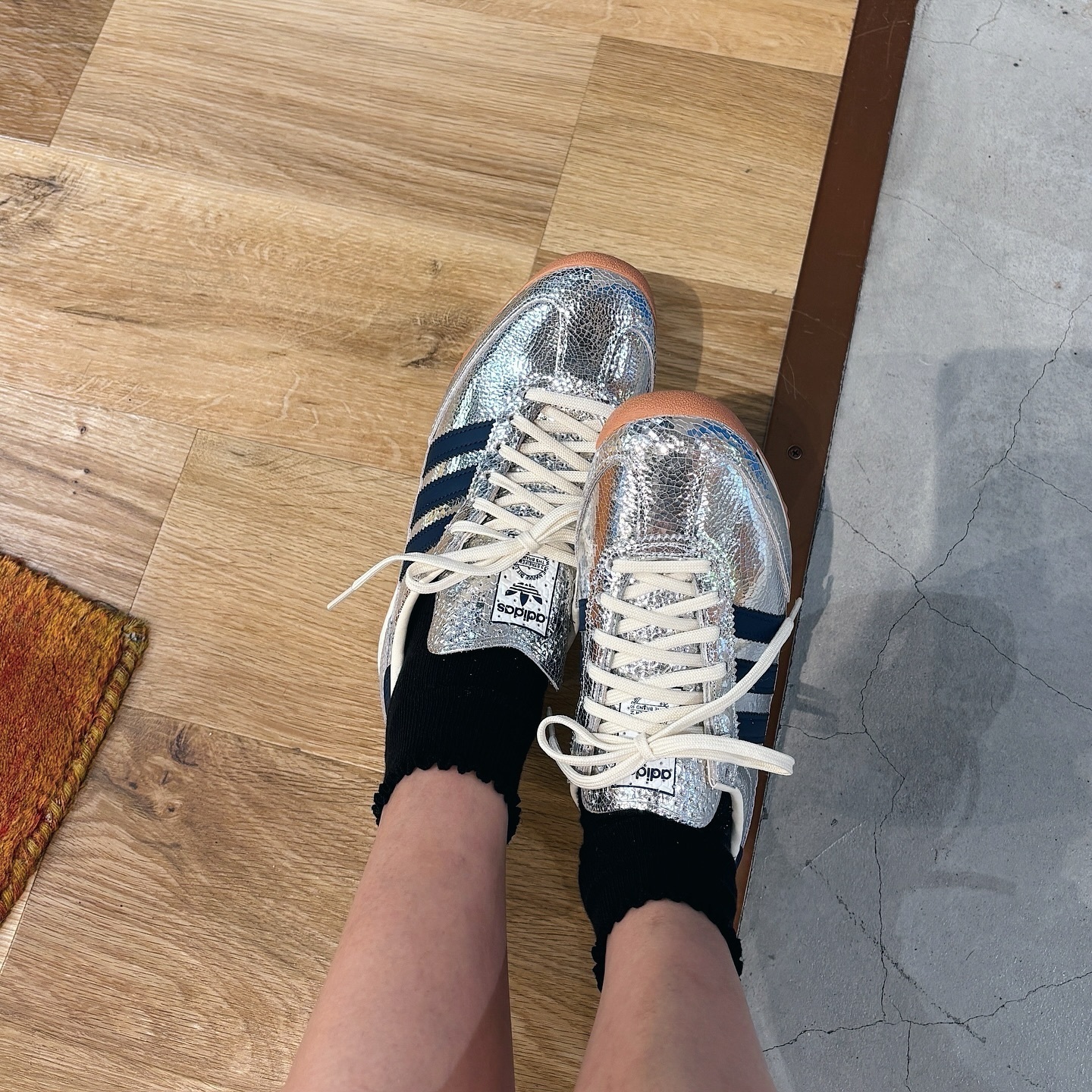 ADIDAS ORIGINALS SL 72 OG 午夜藍銀 碎銀 深藍 焦糖底 復古 女鞋 JH8654 / 調貨