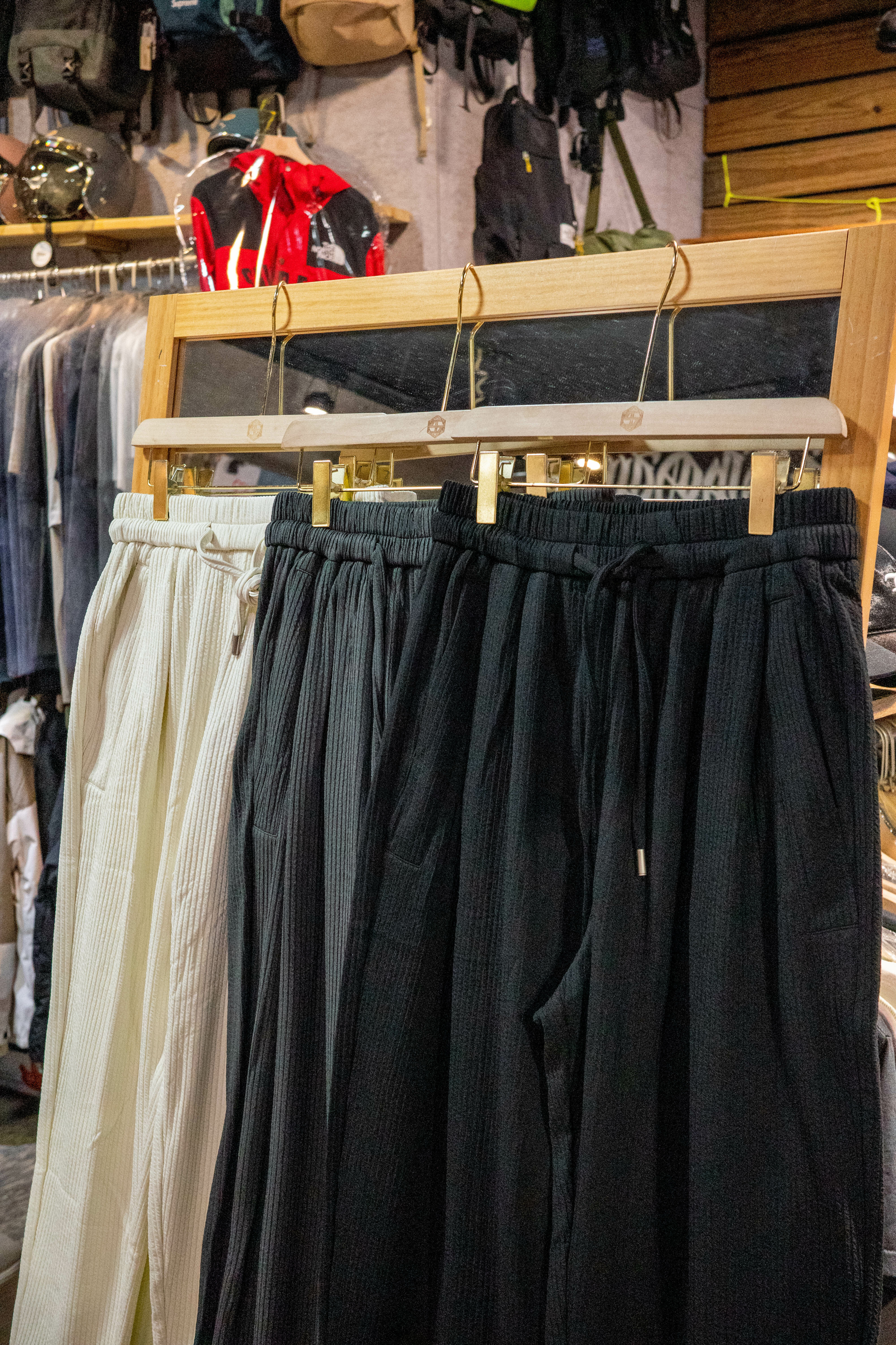 Zoewatson 華夫格材質 哈倫褲 超挺版型 棉褲 Z1887