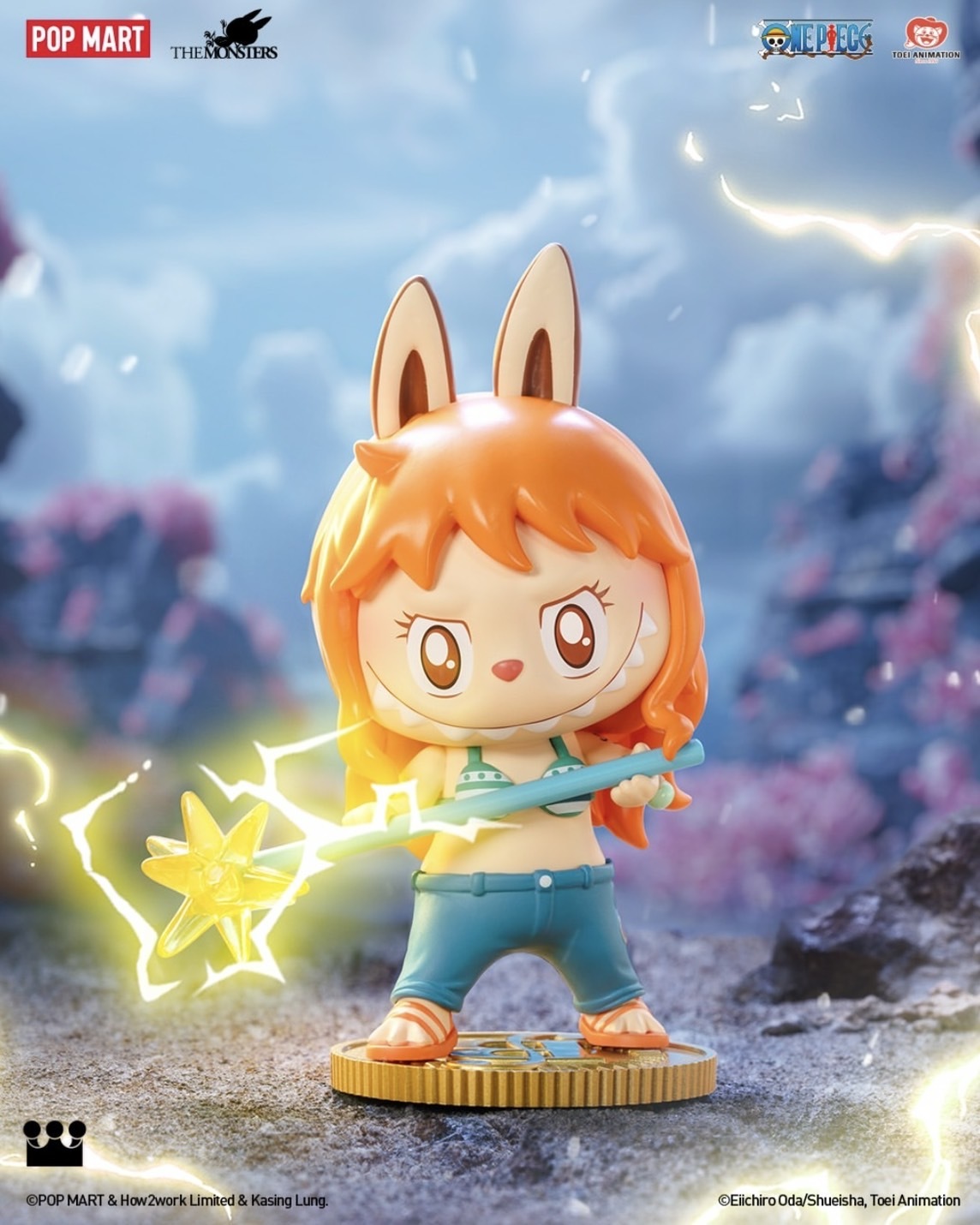 POPMART 泡泡瑪特拉布布ONE PIECE 航海王系列海贼王labubu 公仔盲盒