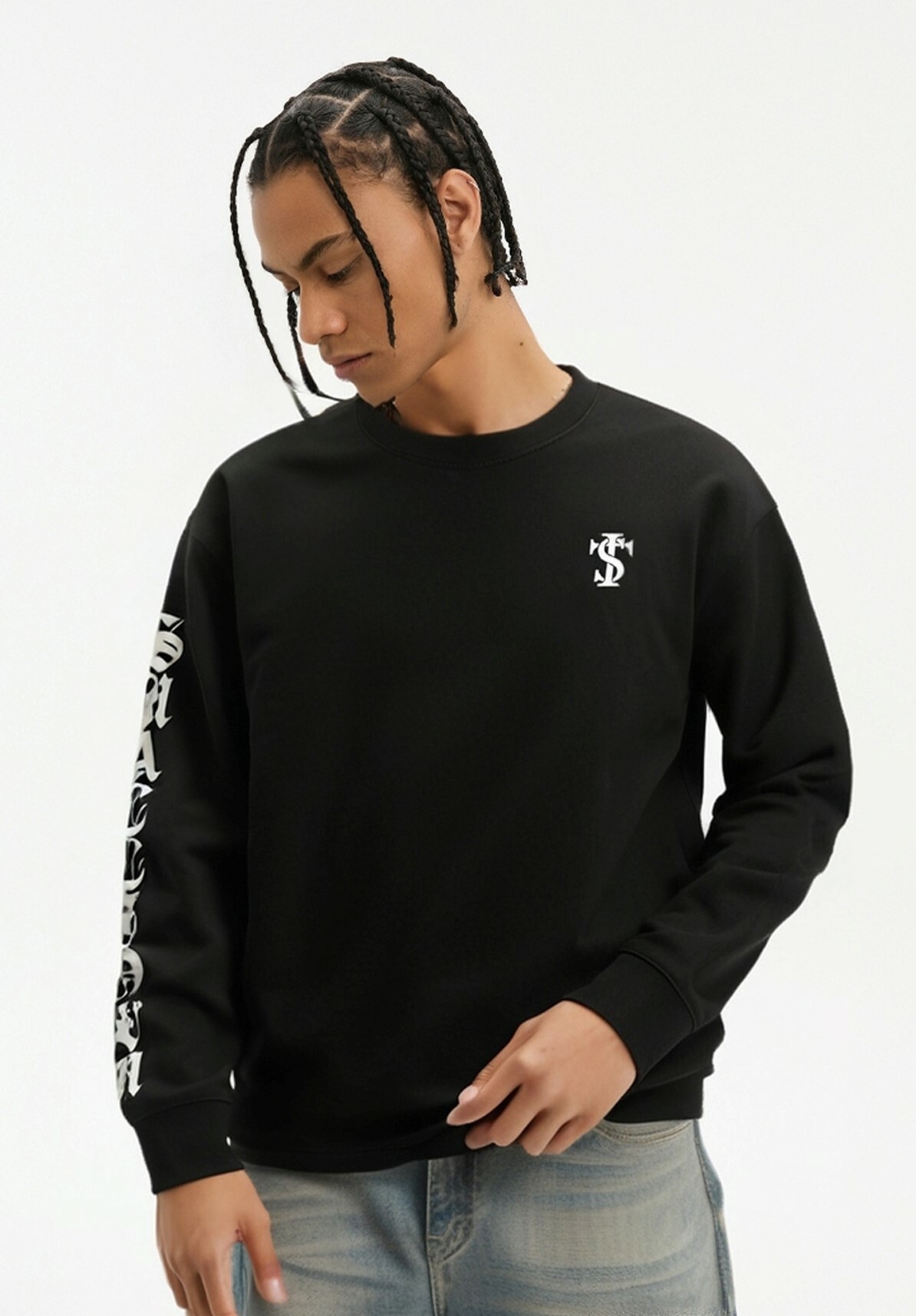 STK SmallTownKid 歌德字體 基礎多色 長袖 T恤