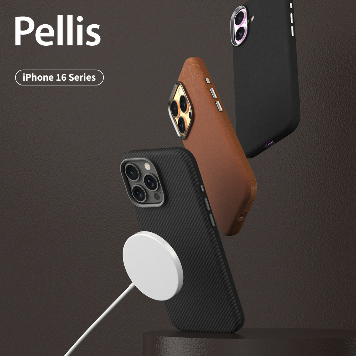 araree Pellis MagSafe 皮製防撞殼-iPhone 16 Series