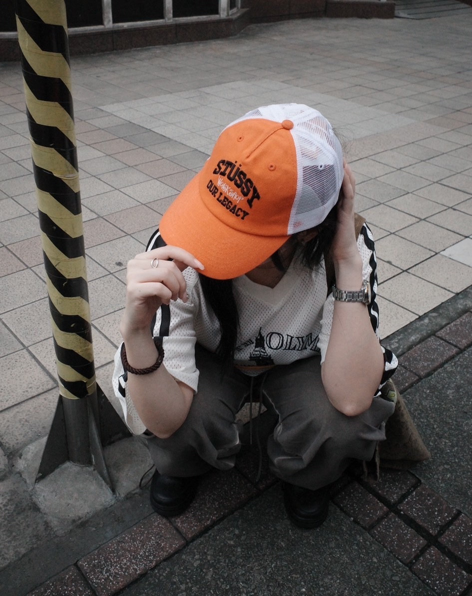 STUSSY OUR LEGARY 橘色老帽