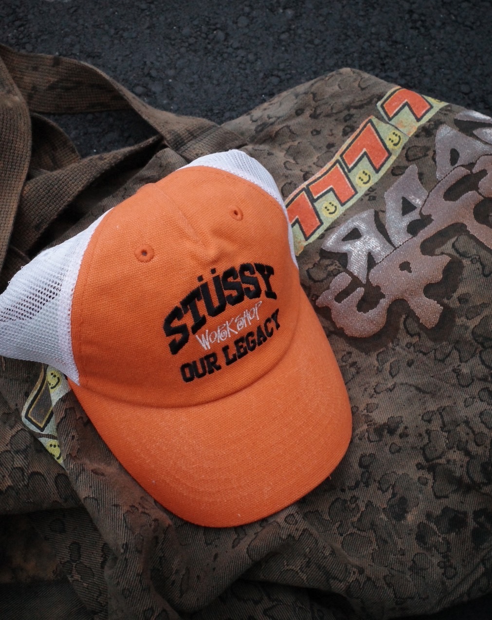 STUSSY OUR LEGARY 橘色老帽