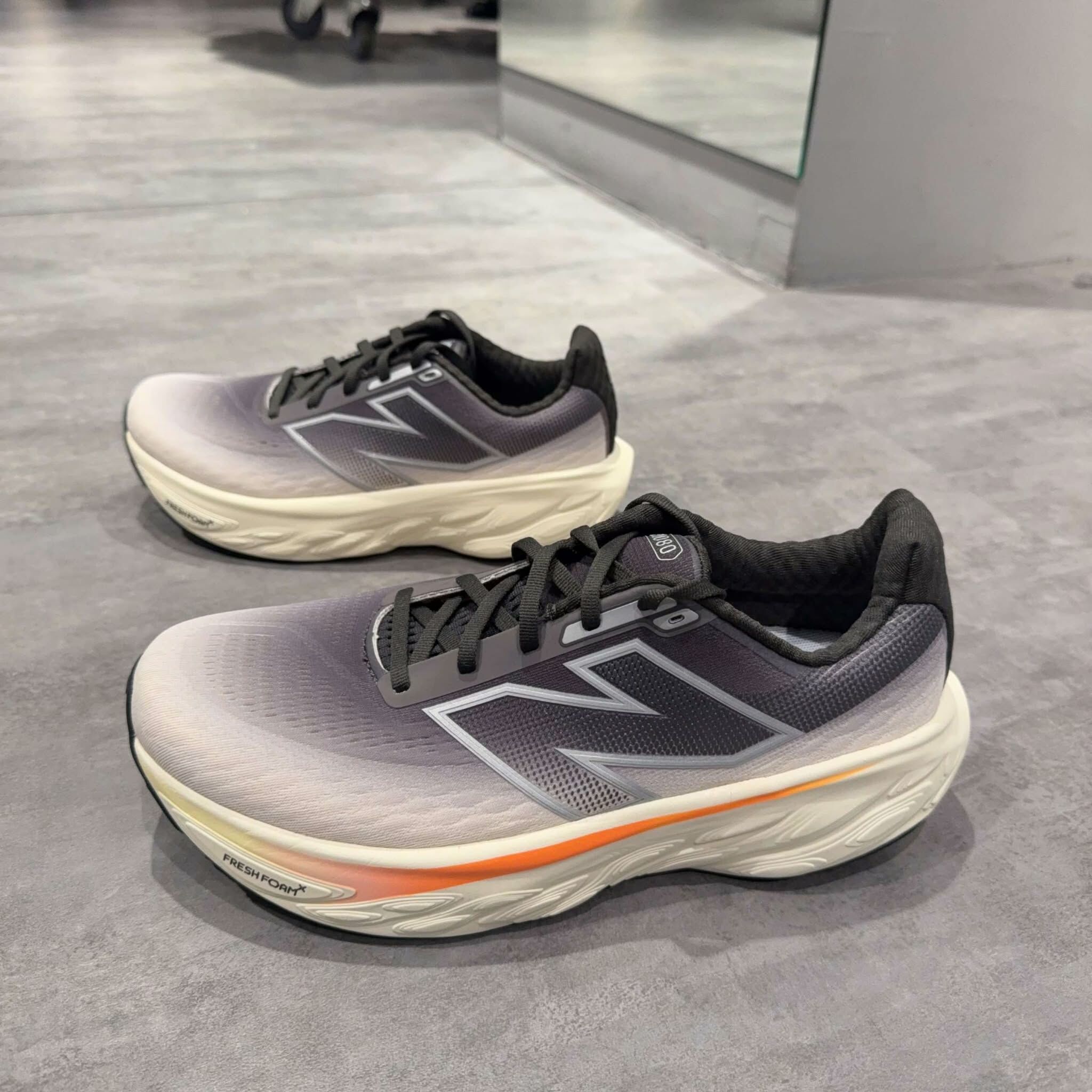 New Balance Fresh Foam X 1080v14 黑灰橘 男鞋 M1080P14