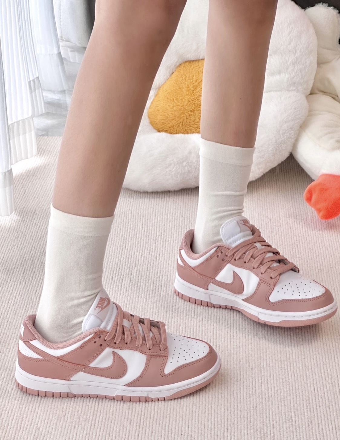 日本代購現貨｜Nike Dunk "Rose Whisper" 玫瑰粉 復古 皮革 板鞋 DD1503118