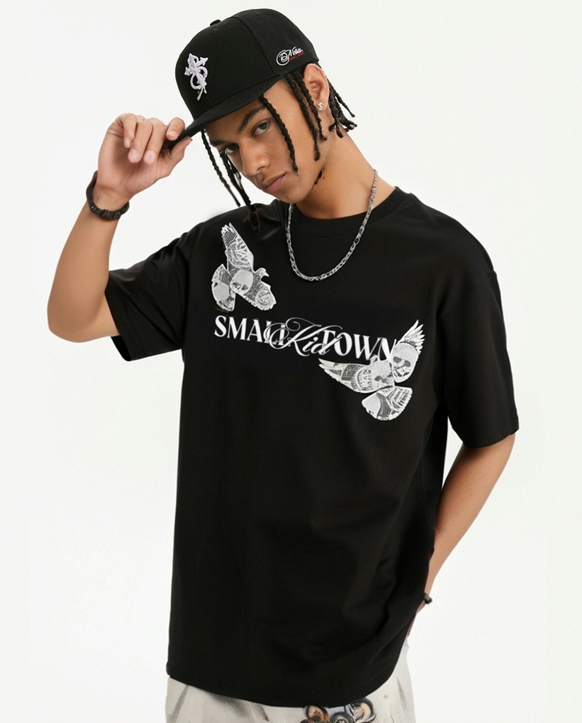 STK SmallTownKid 和平鴿 蕾絲刺繡 短袖 T恤