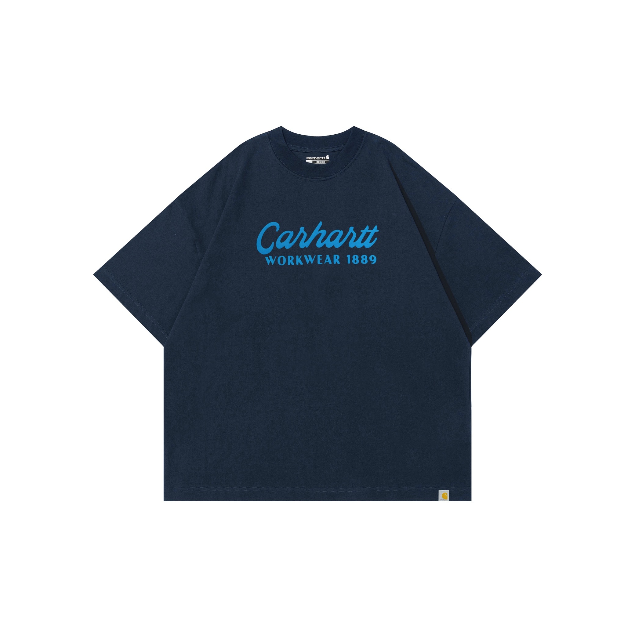 Carhartt - Loose Fit Heavyweight Script Graphic T-Shirt - Navy " 106158  "