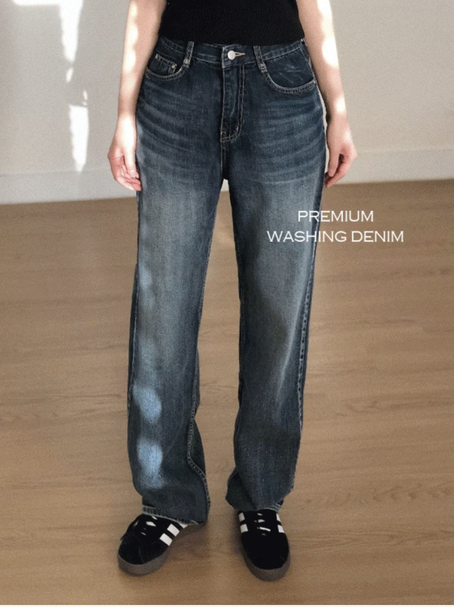 預訂｜SLOWAND #SLOWMADE Premium 水洗直筒牛仔褲 (One Color)