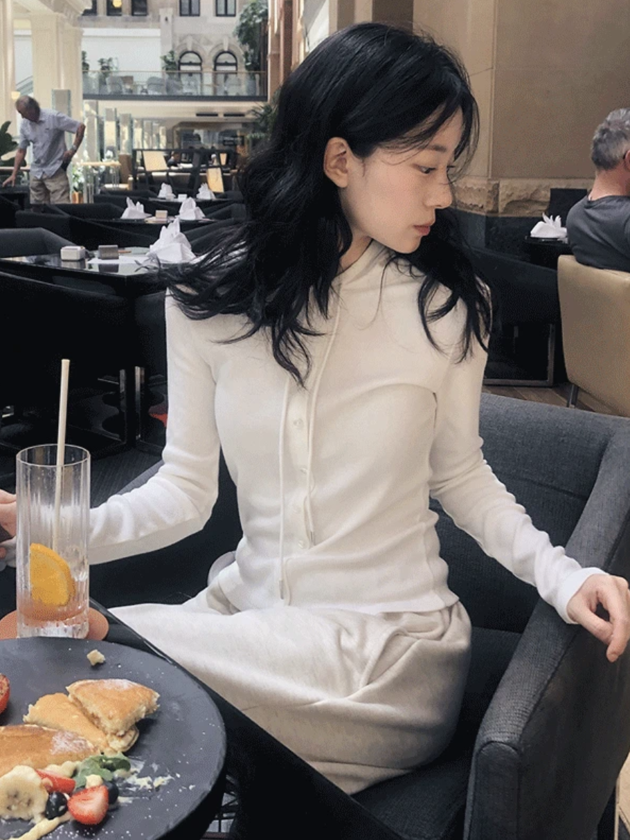 預訂｜SLOWAND #SLOWMADE 輕柔顯瘦連帽開襟外套 (3 Color)