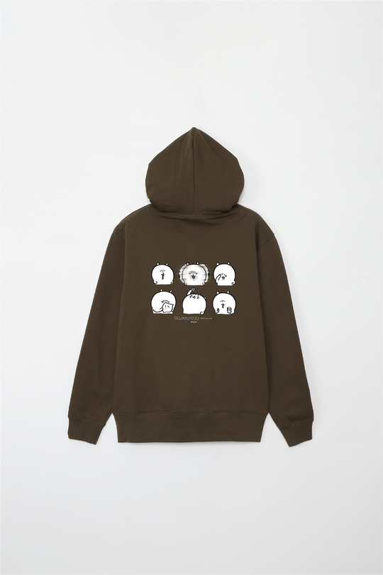 預訂｜白熊 ODM 連帽拉鏈外套 花粉… 後背圖案