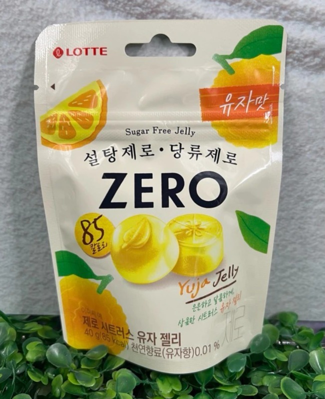 Lotte Zero 無糖柚子味軟糖 40g|1套2包