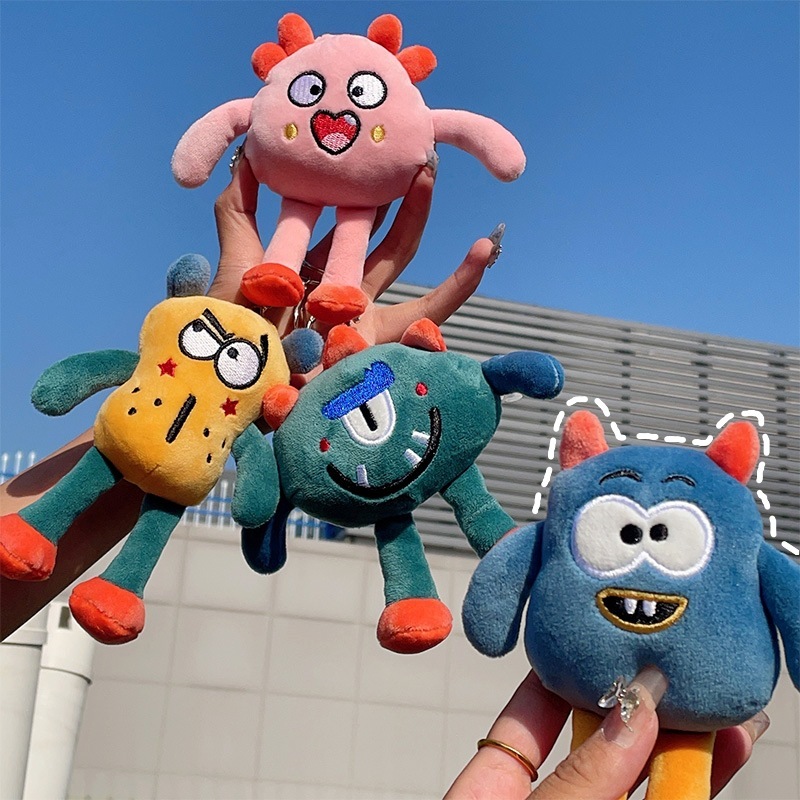 《03010》搞怪小怪獸娃娃鑰匙圈