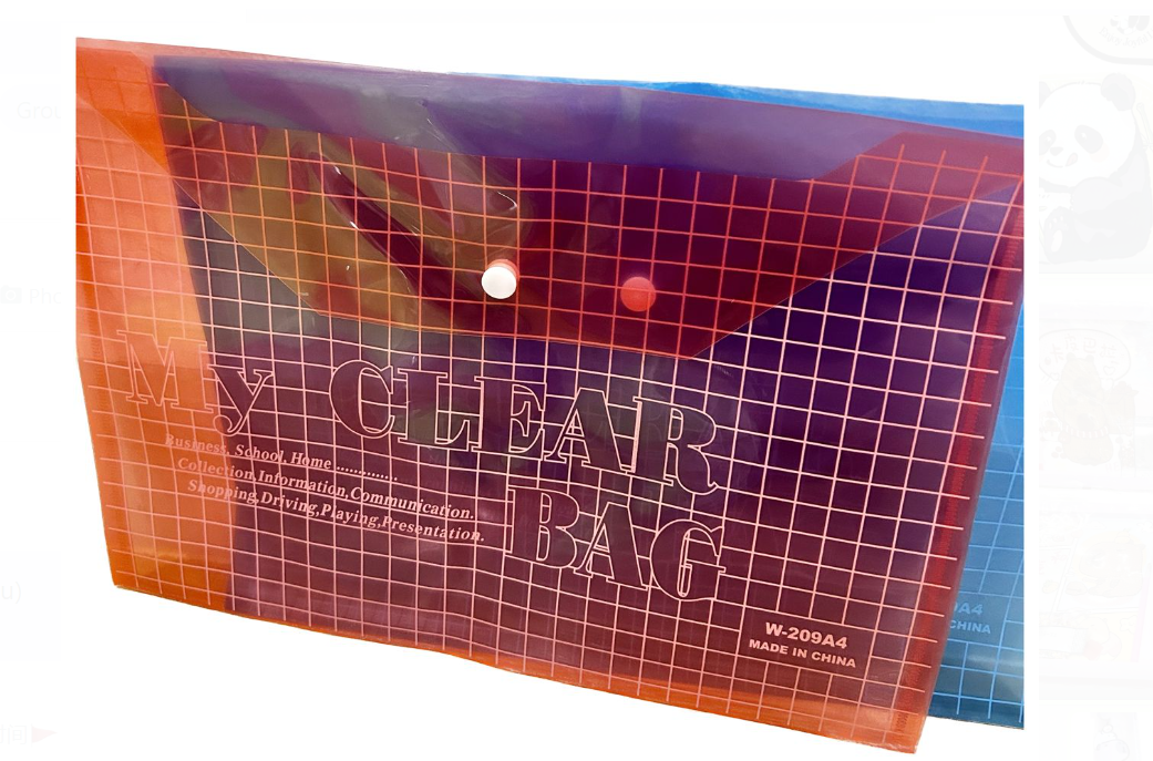 A4纽扣文件夹（颜色随机）