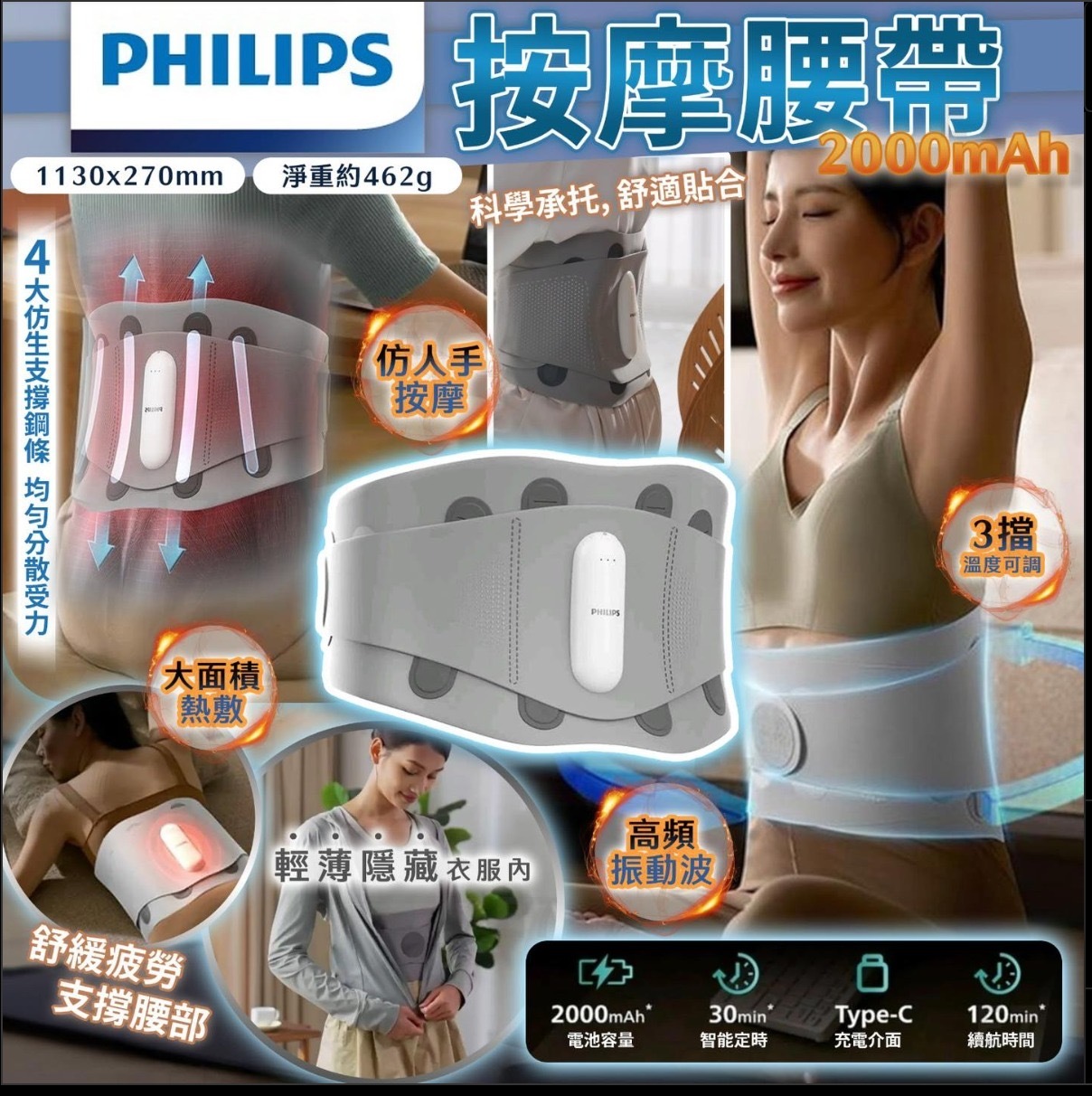 Philips按摩腰帶