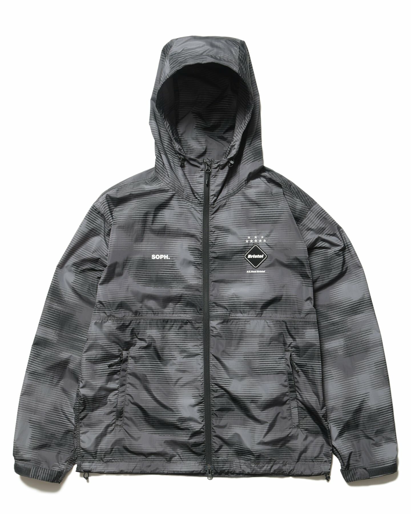ナイロンジャケット f.c. real bristol  fcrb rain jacket F.C.Real Bristol SPEED CAMO HOODED BLOUSON FCRB-250027