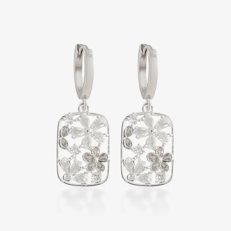 鏤雕花園．吊飾耳環