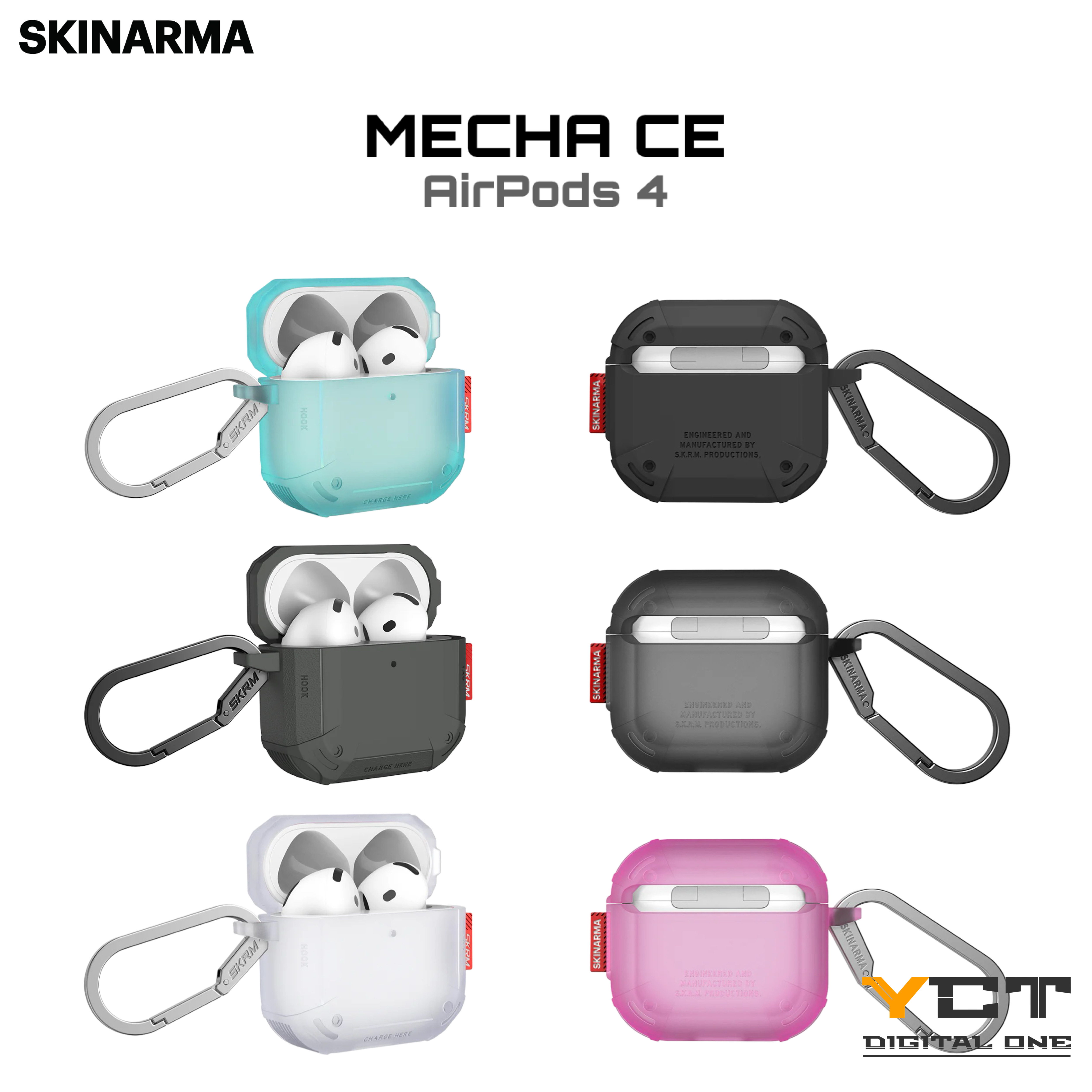 Skinarma MECHA CE AirPods 4 保護殼