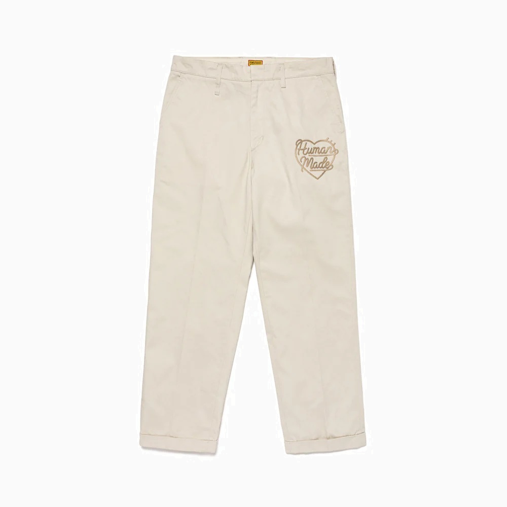 HUMAN MADE 2025 CHINO PANTS - WHITE PRE ORDER ITEM (預訂中)