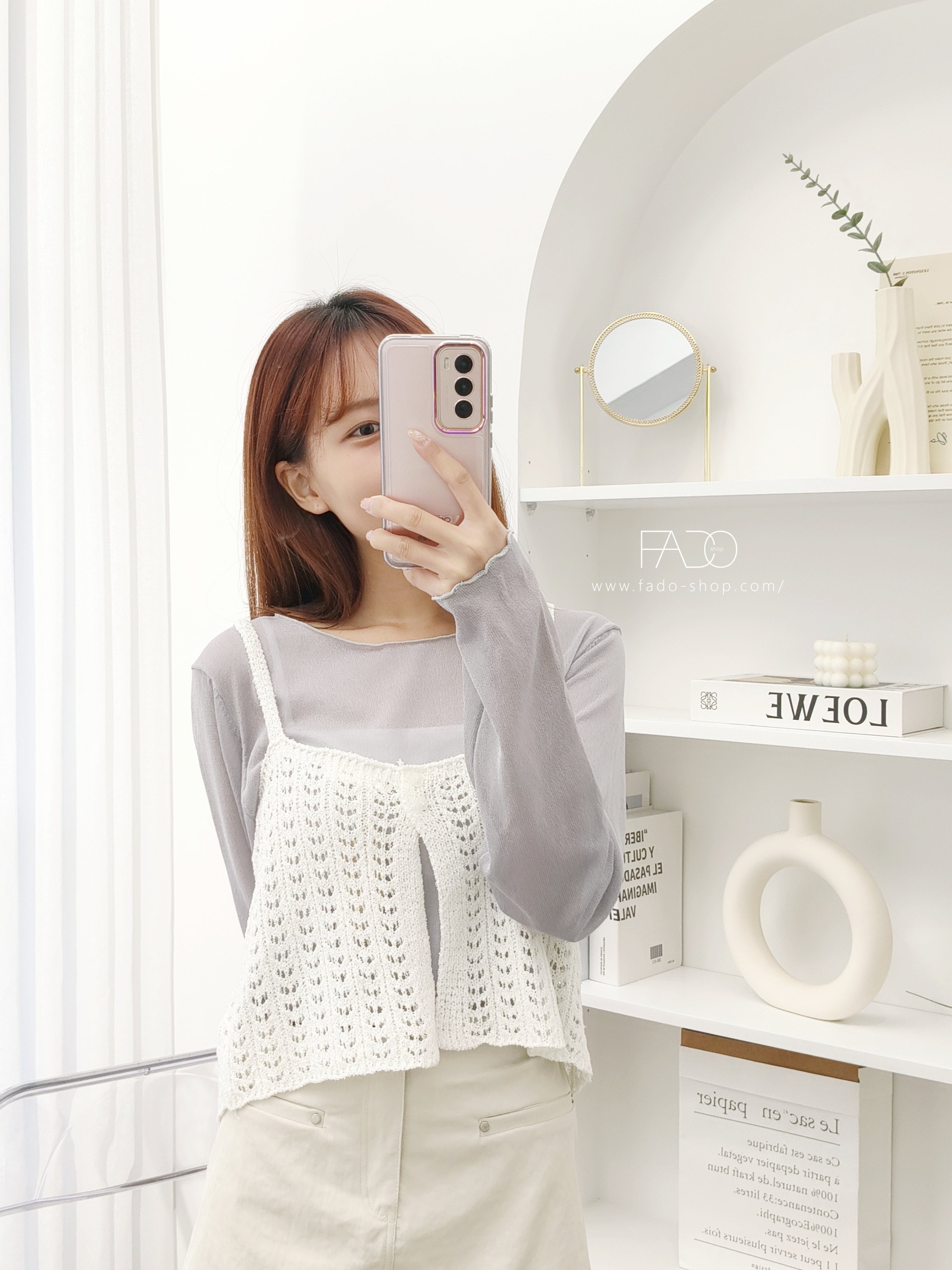 法朵Fado shop｜ 雙釦可兩穿針織背心 1103003