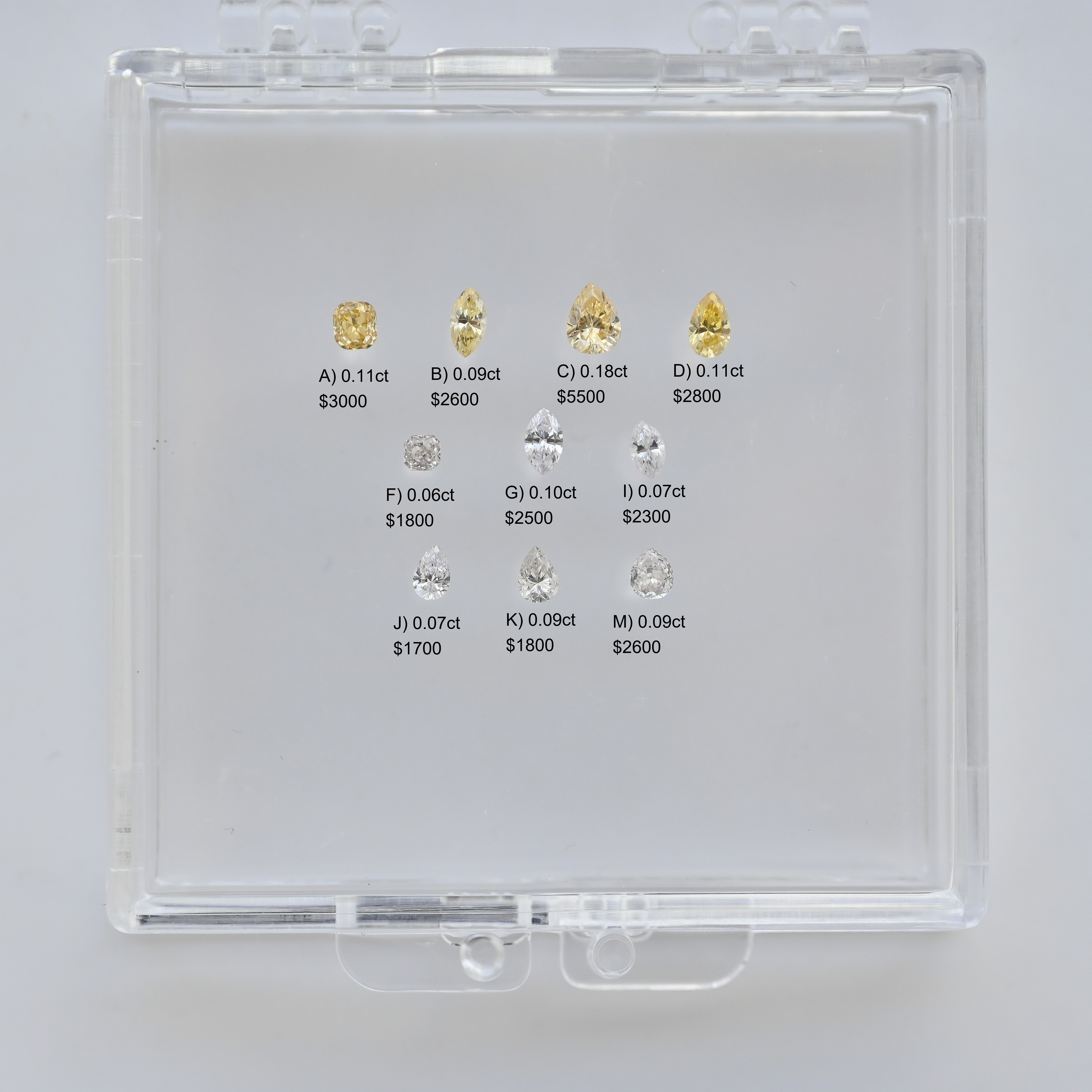 Multi Color Fancy Shape Loose Diamond