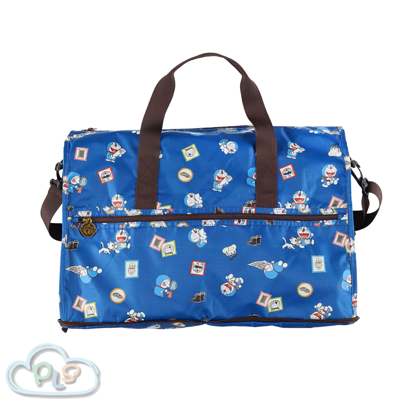 現貨 折疊波士頓包 Enjoy Your Trip 系列 藍色 多啦A夢 未來百貨限定 #40058