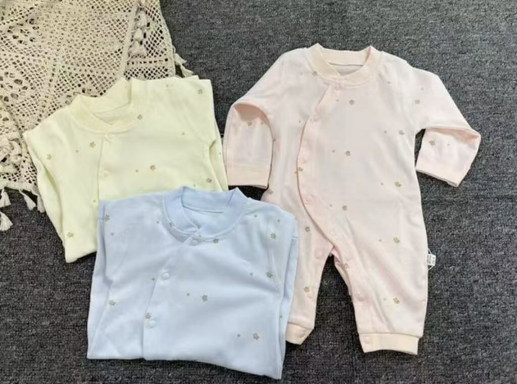 BYB02OP02BL 粉藍色小蜜蜂側鈕夾衣