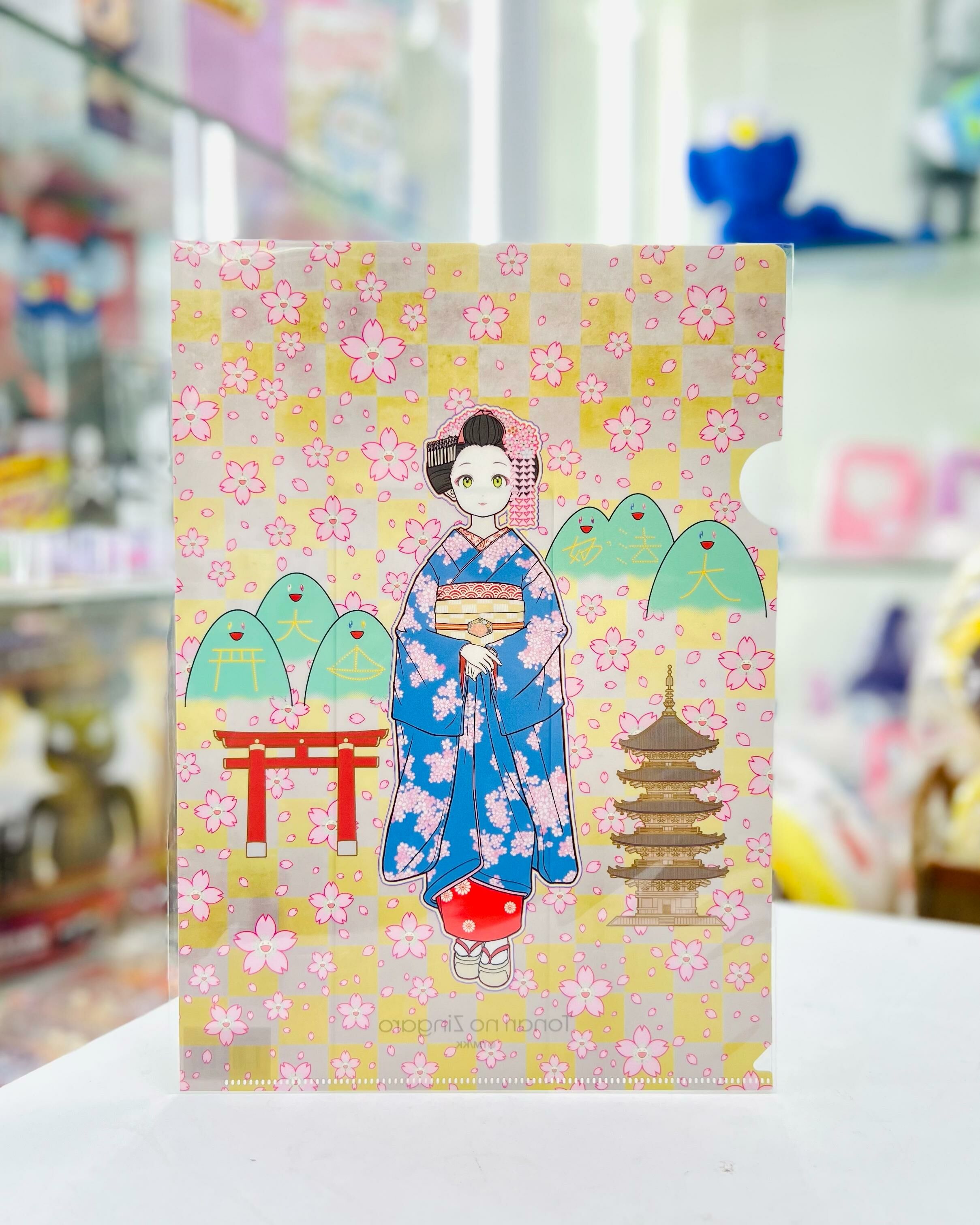 Clear File Maiko Springtime Kyoto A4 Folder