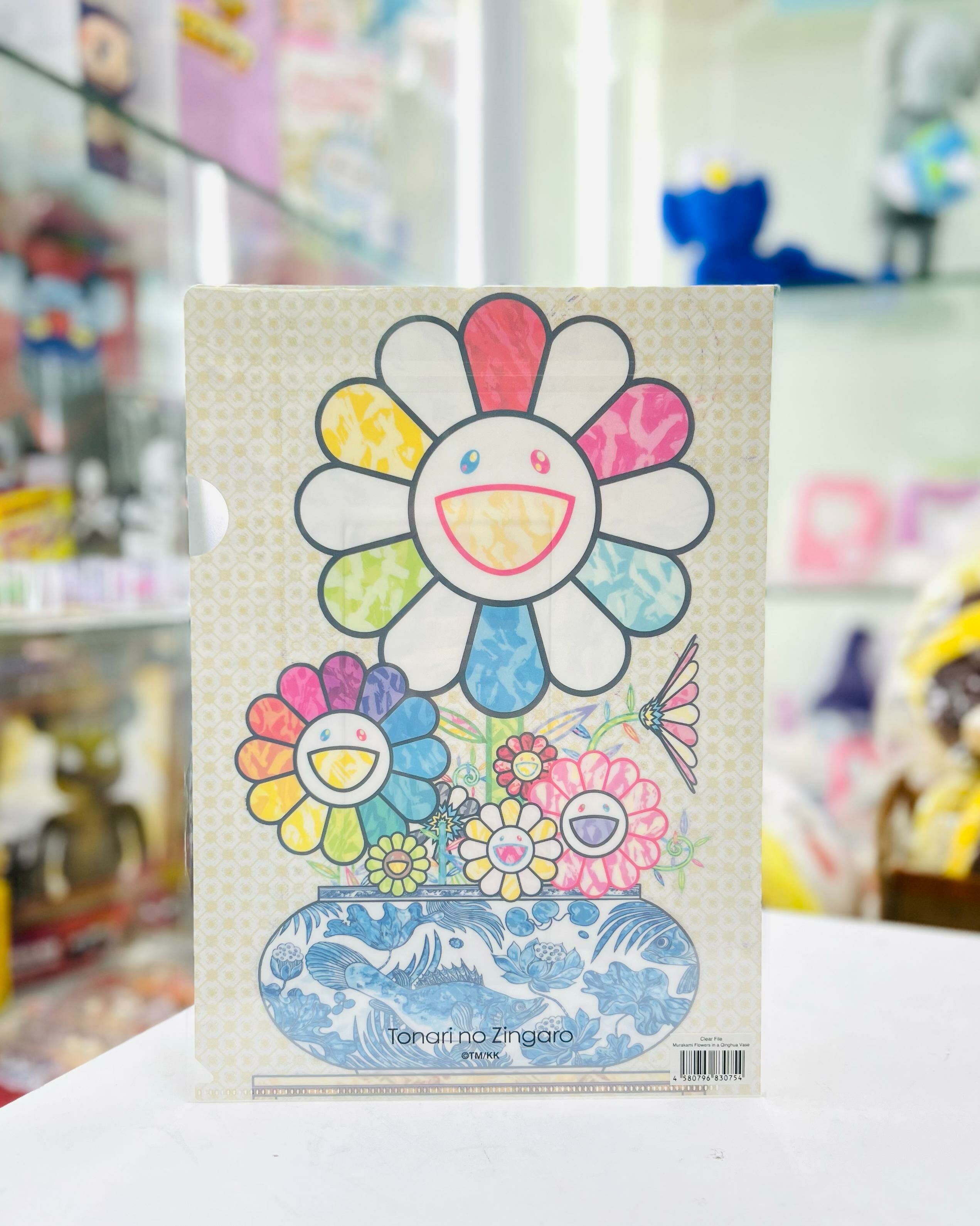 Clear File Murakami Flowers in a Qinghua vase A4 Folder
