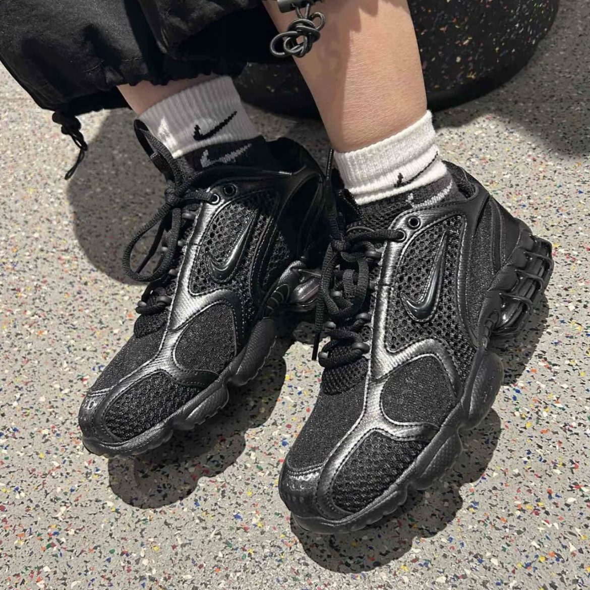 Nike Air Zoom Spiridon Cage 2 黑武士 全黑 氣墊 運動休閒鞋