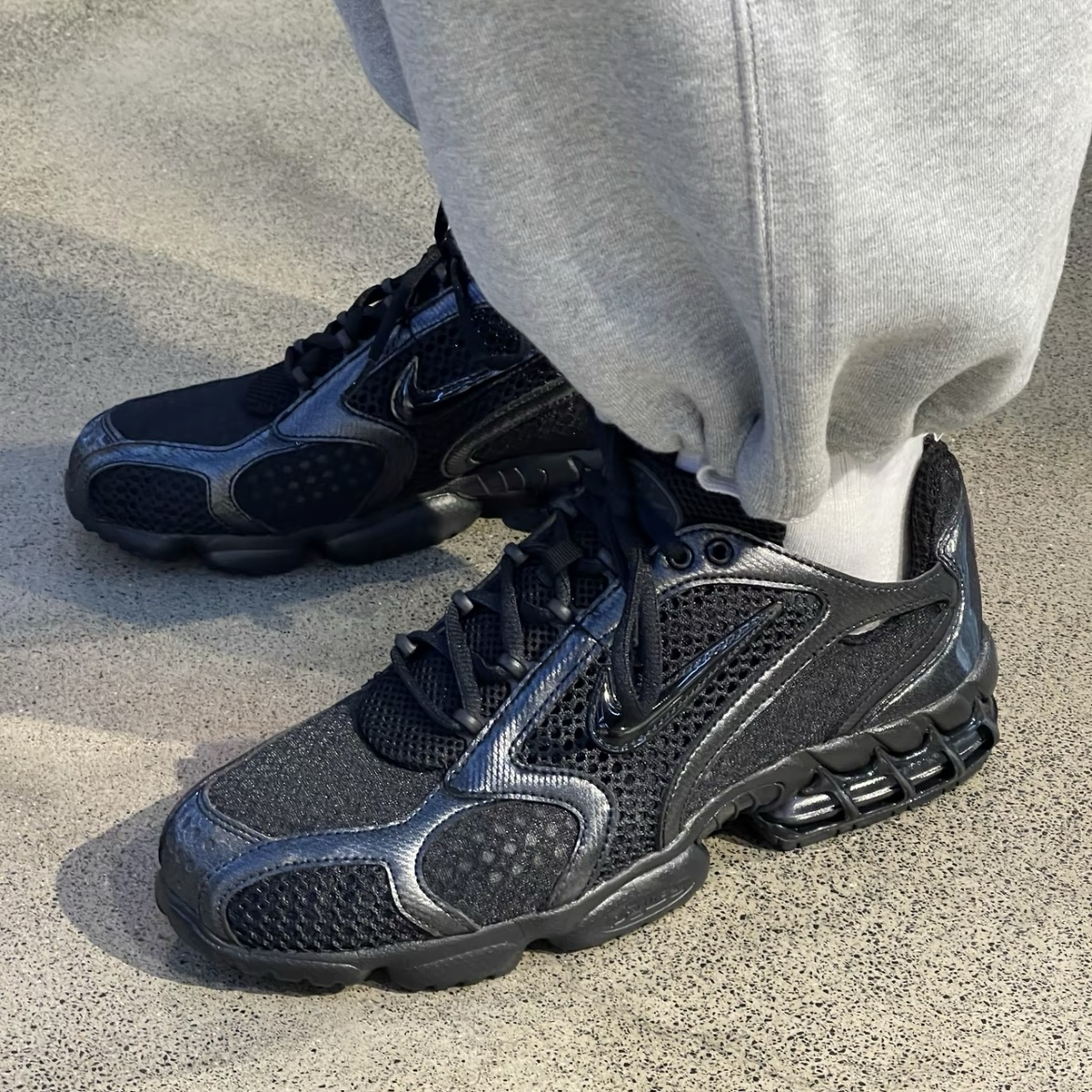 Nike Air Zoom Spiridon Cage 2 黑武士 全黑 氣墊 運動休閒鞋