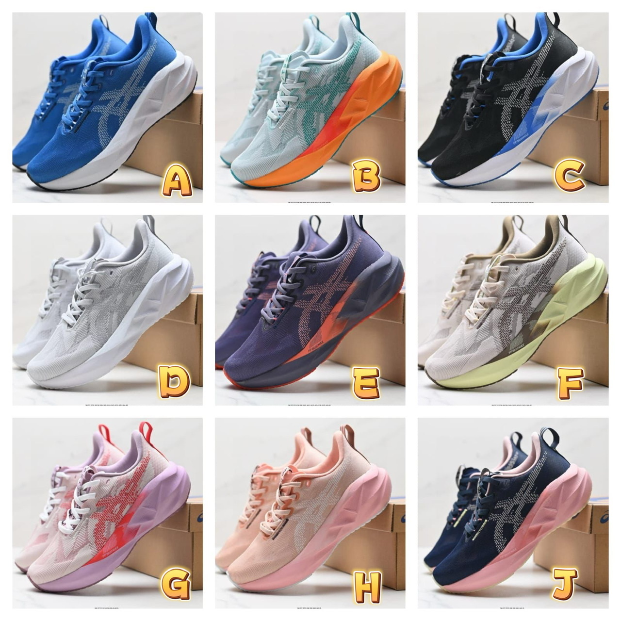 Asi*cs 男女同款厚底跑鞋 -2500478