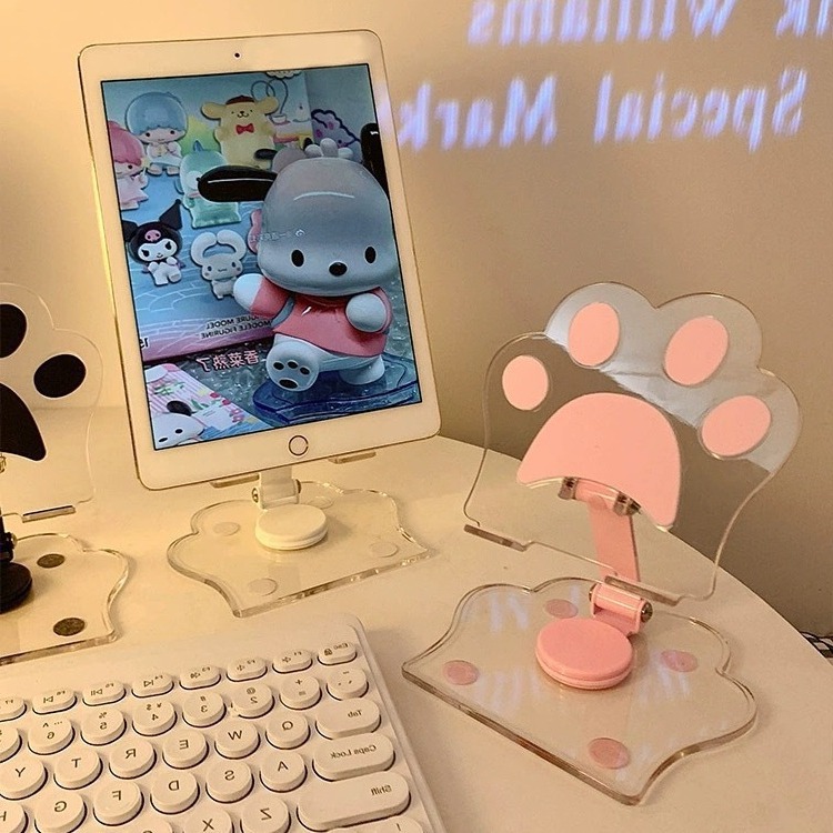 【客製】壓克力猫腳印平板手機支架
